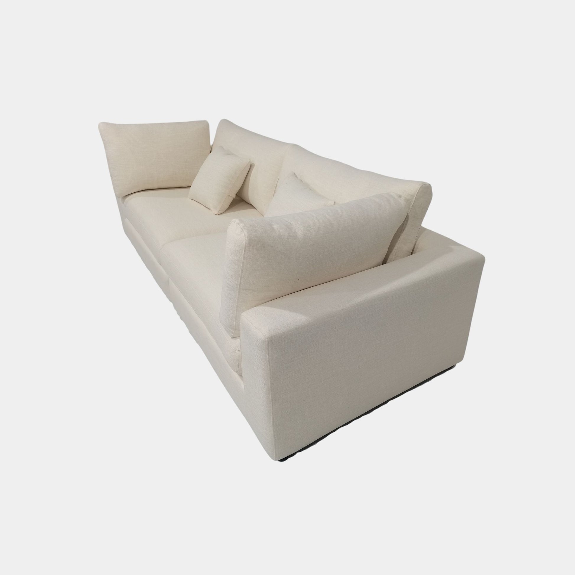 Claudia fabric sofa white