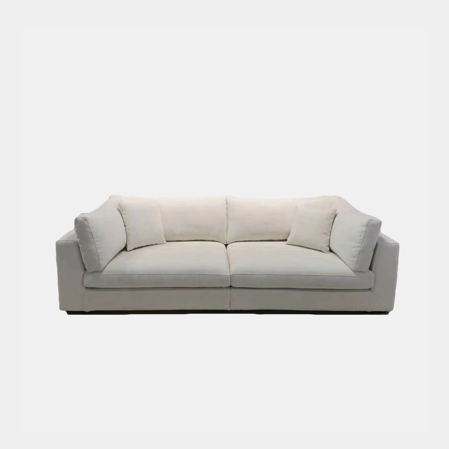 Claudia fabric sofa white