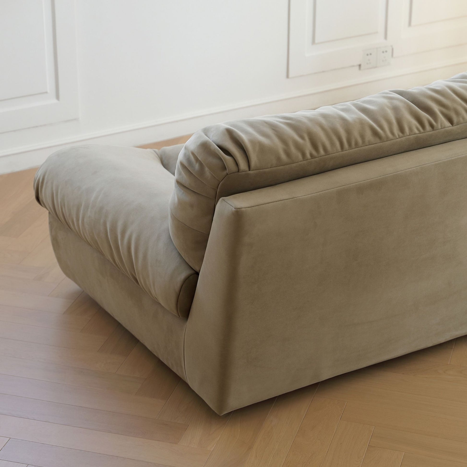 Clora fabric sofa green