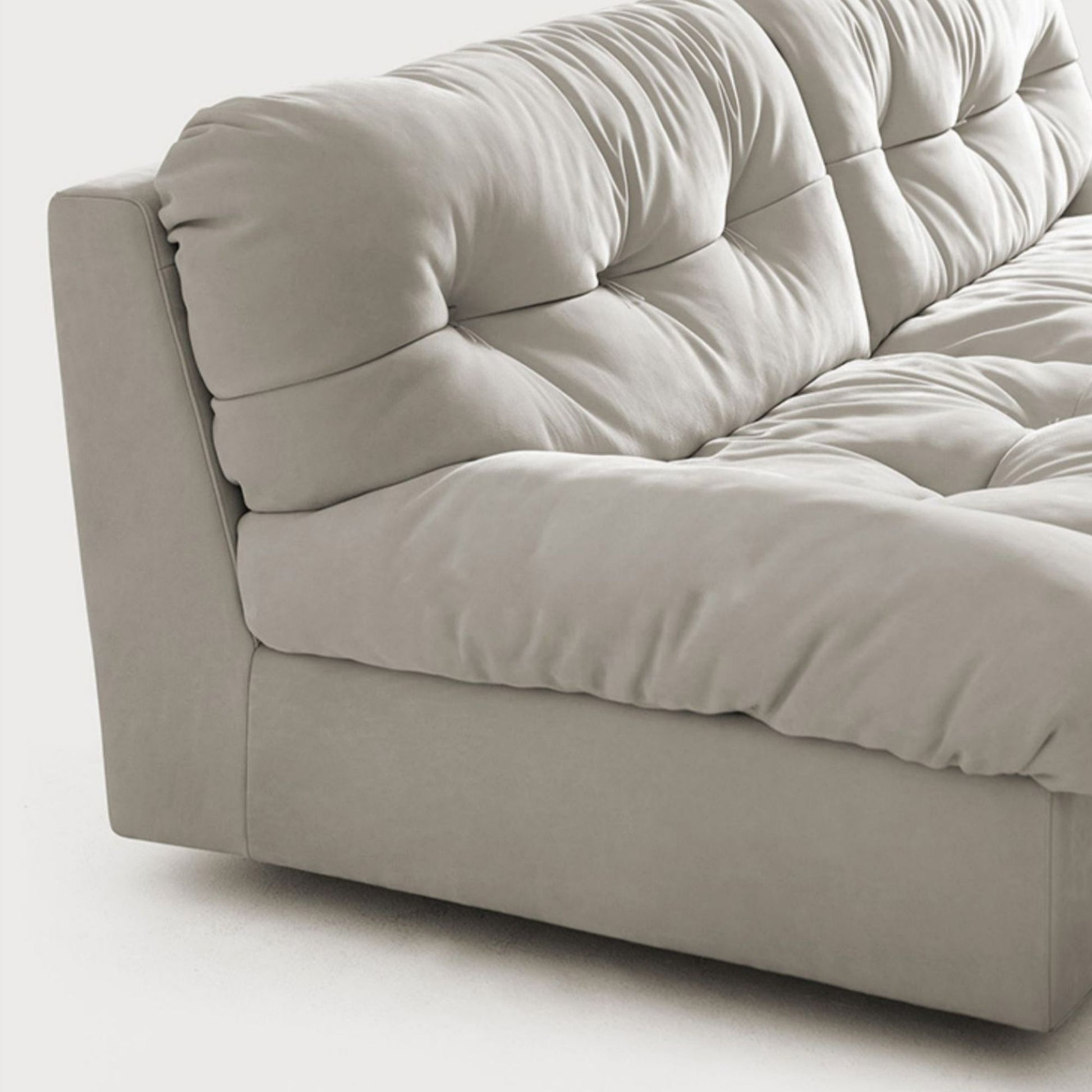 Clora fabric sofa white