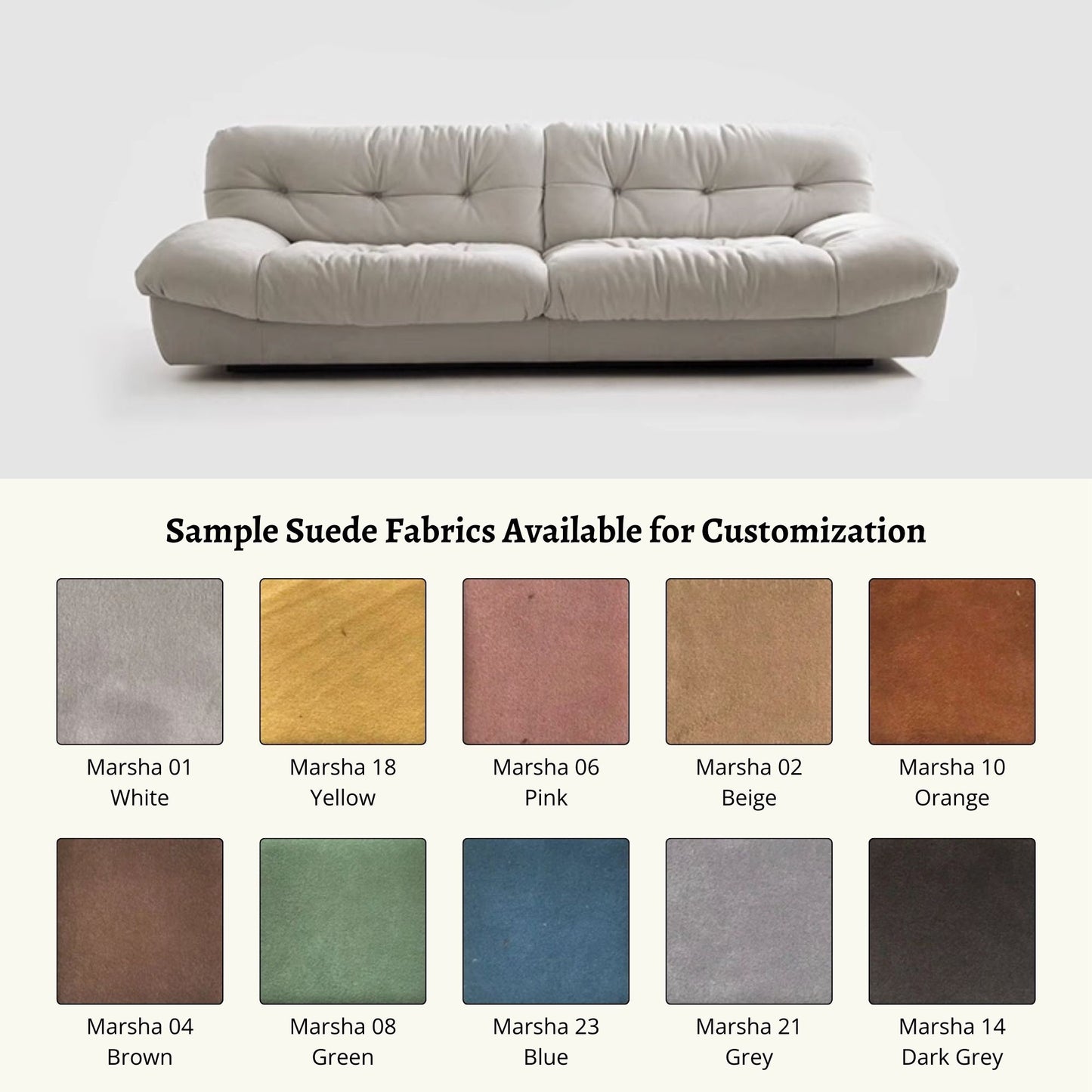 Clora sofa suede fabric customization (Other)