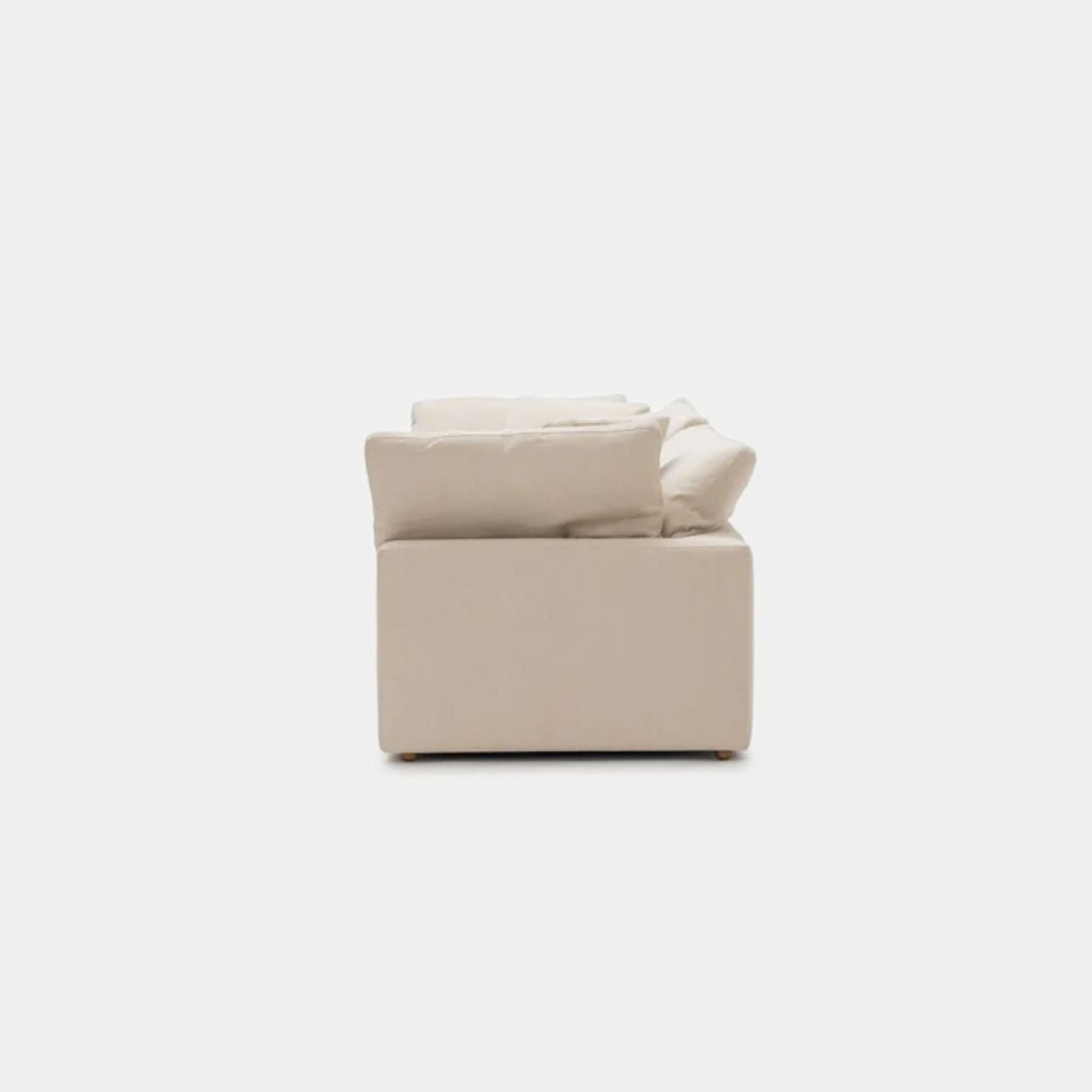 Cloud fabric 2 seat sofa beige