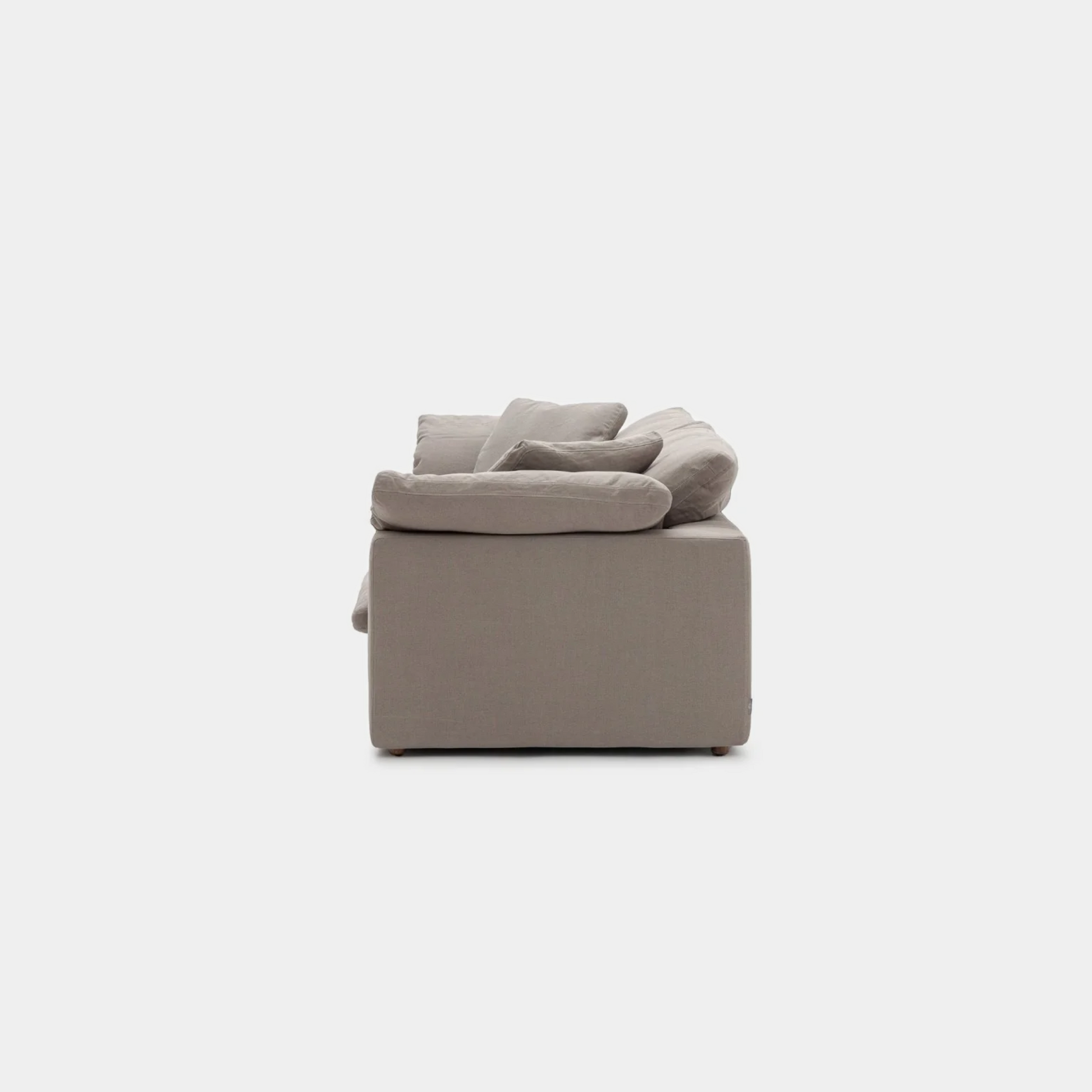 Cloud fabric 2 seat sofa grey
