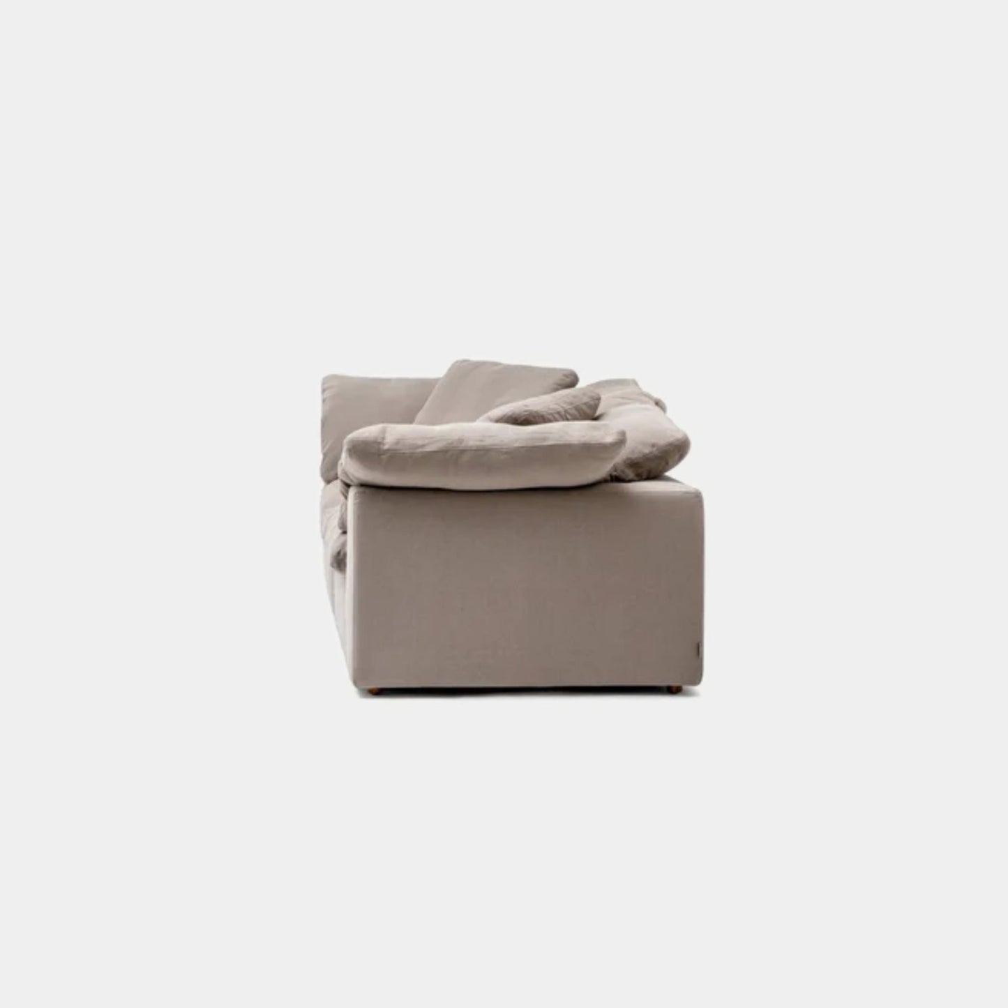 Cloud fabric 3 seat sofa grey