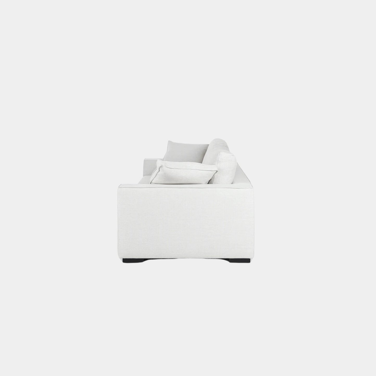 coastal white fabric sofa