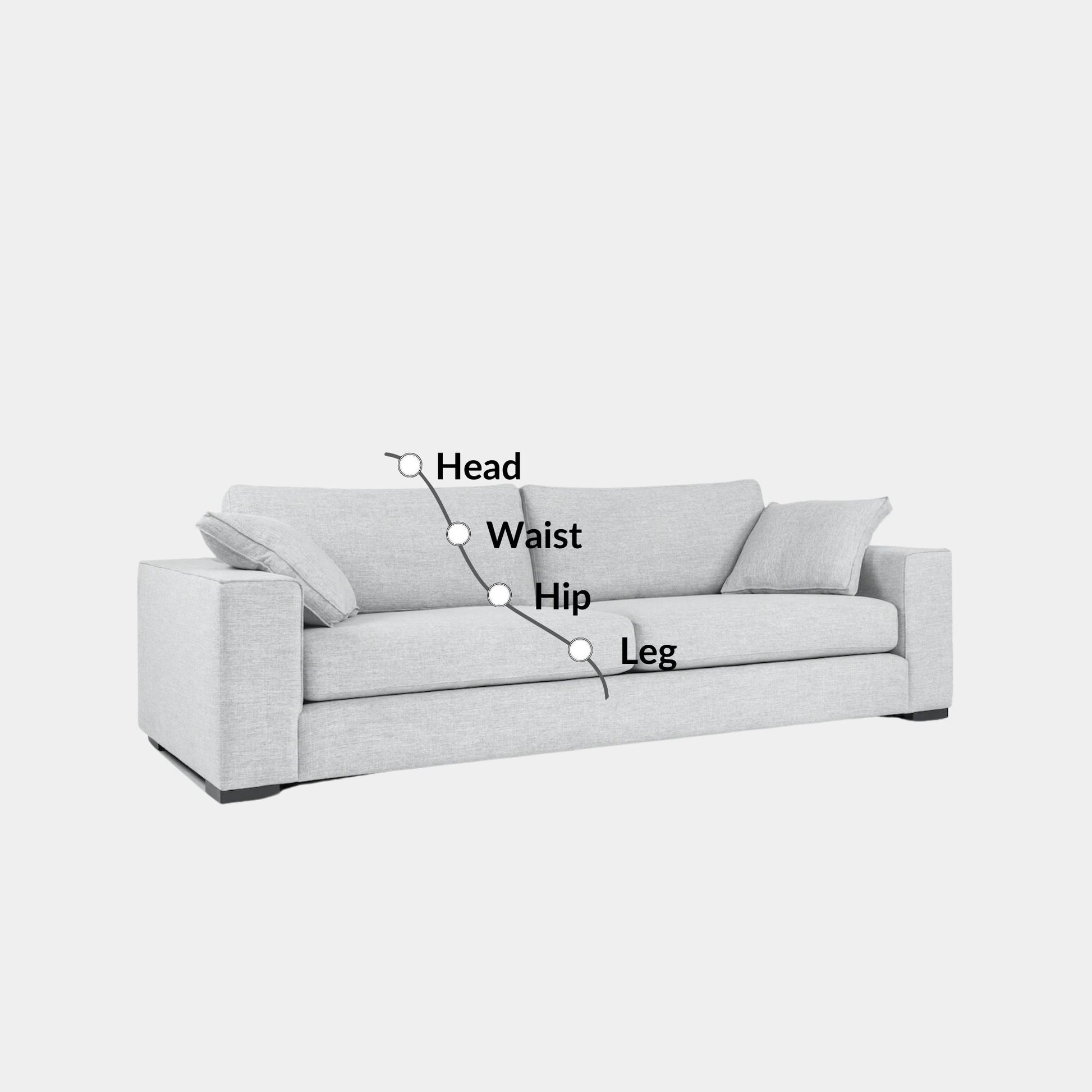 coastal grey fabric sofa