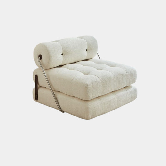 Cob fabric sofa bed white