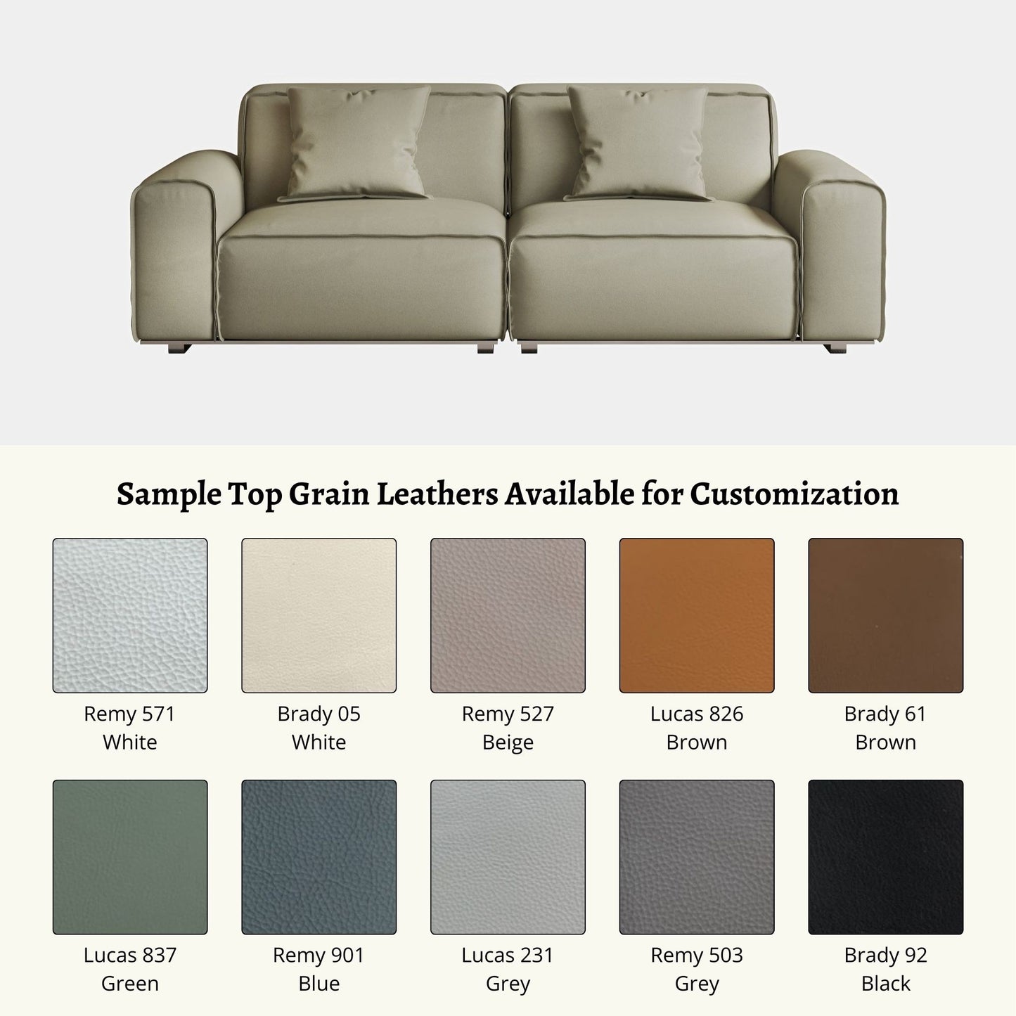 Colby top grain leather customization (Other)