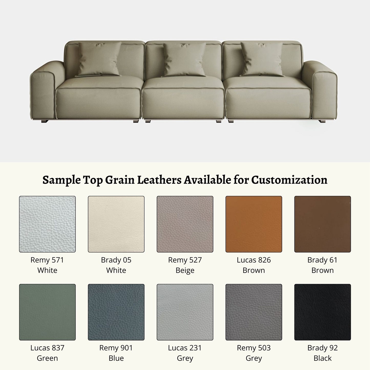 Colby top grain leather customization (Other)