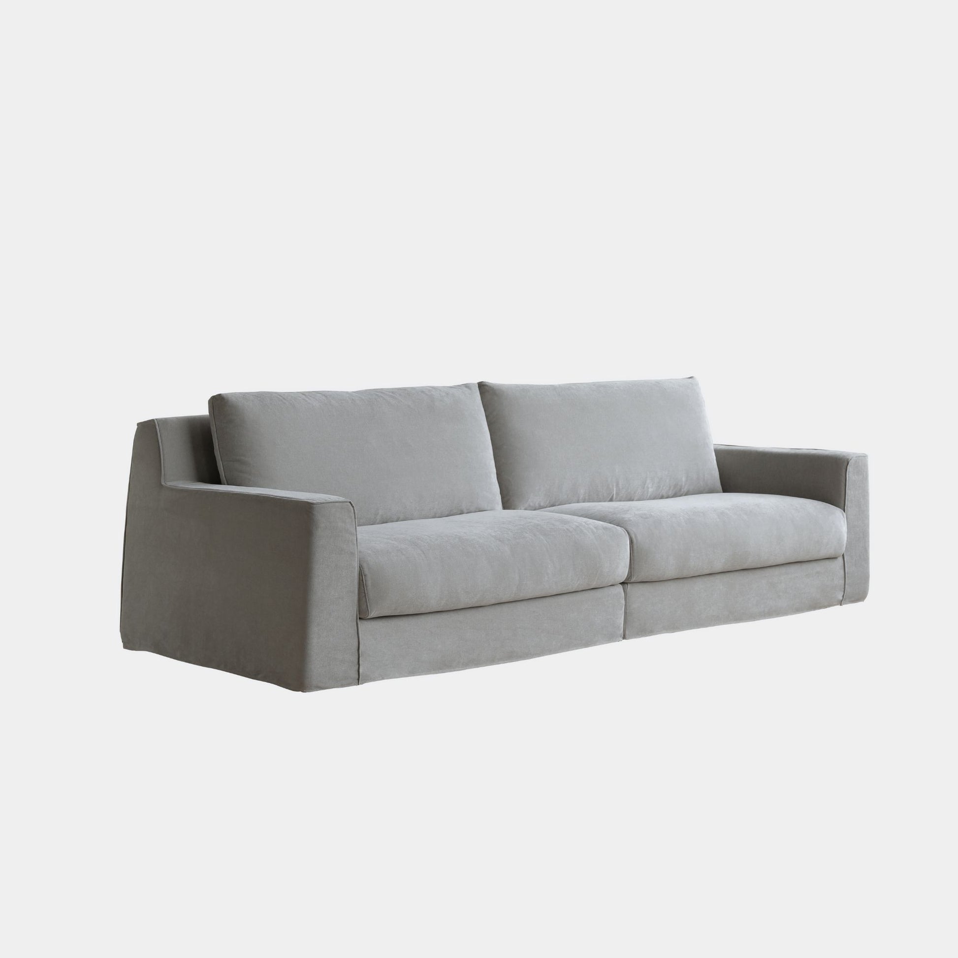 Comfort grey fabric sofa