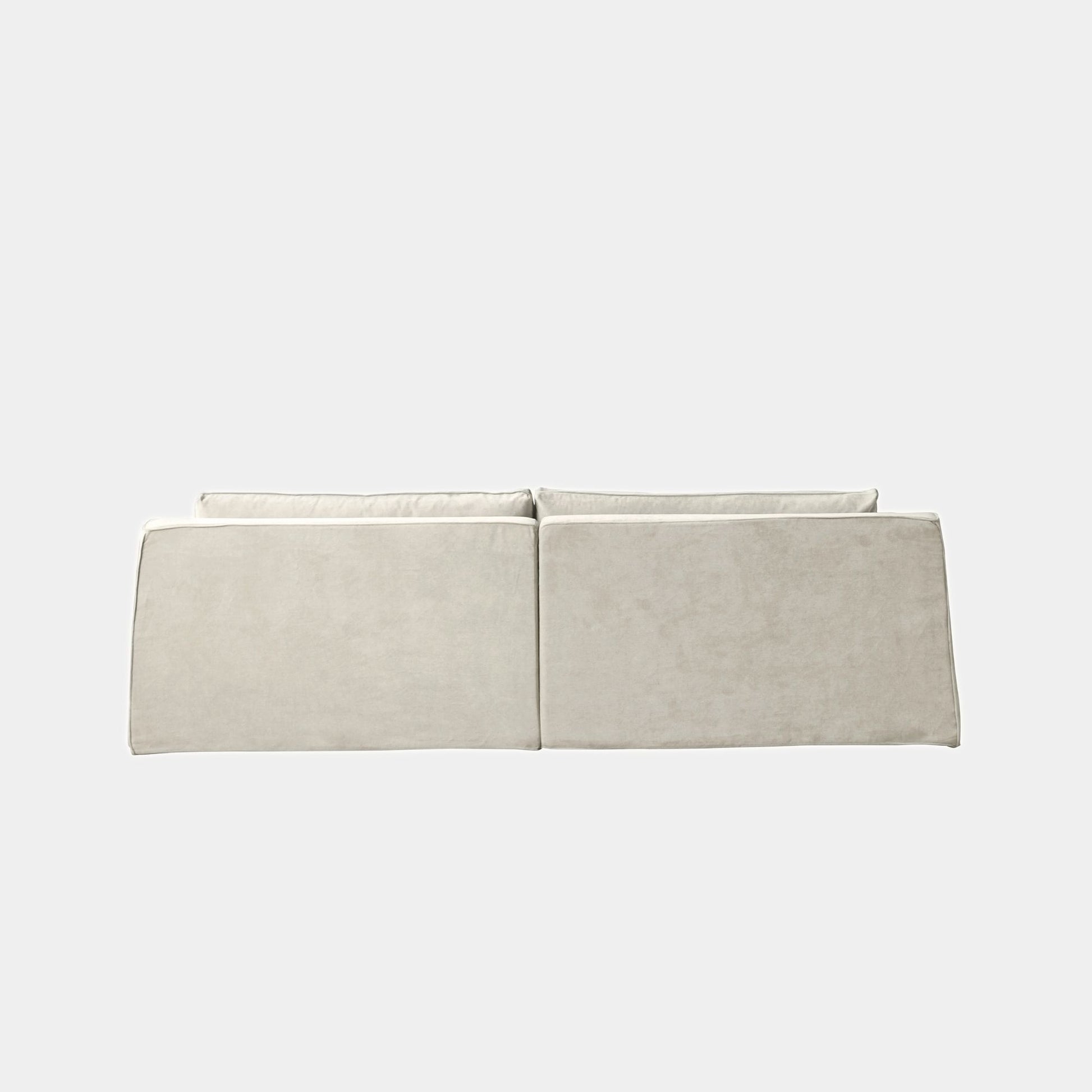 Comfort white fabric sofa