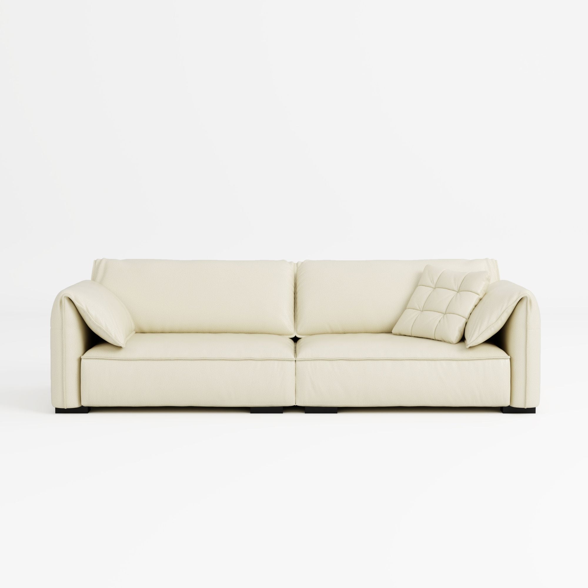 Comfy Full Leather Sofa