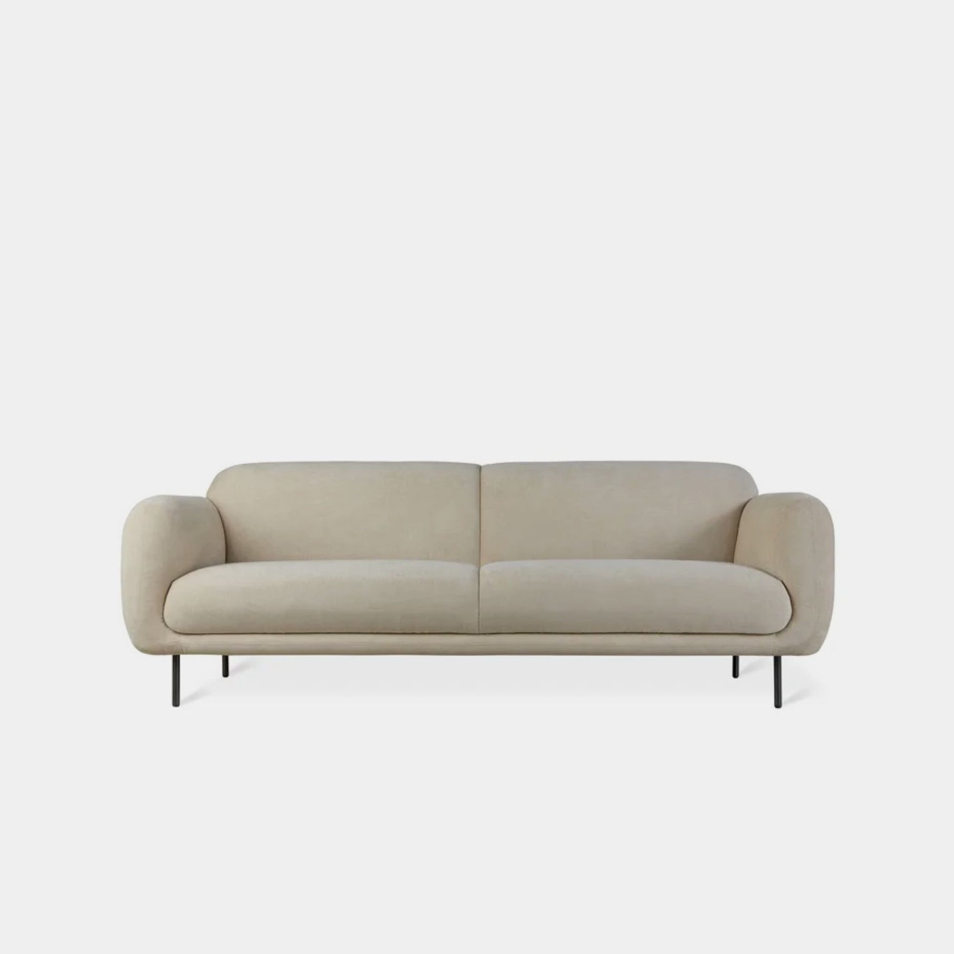 Contour fabric sofa beige