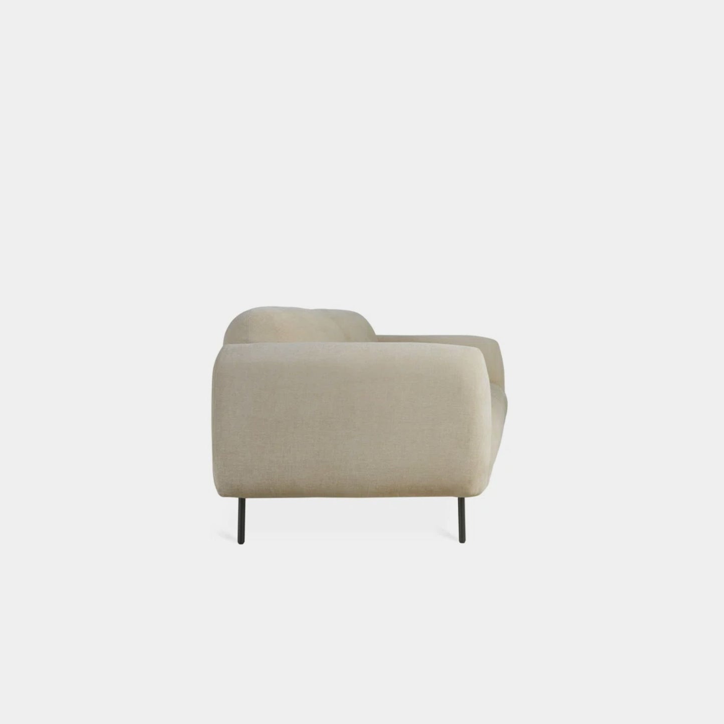 Contour fabric sofa beige