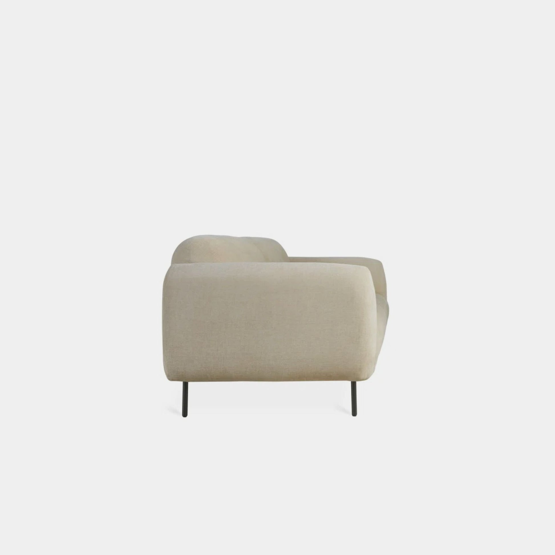 Contour fabric sofa beige