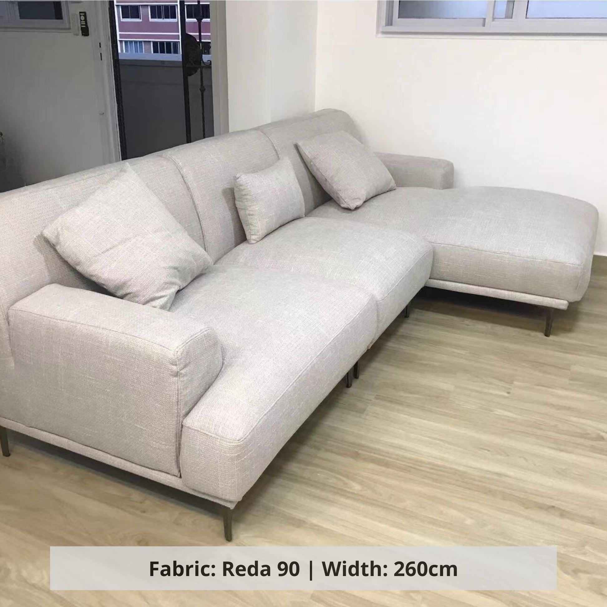 Crystal sectional sofa blended polyester fabric customization (Other)