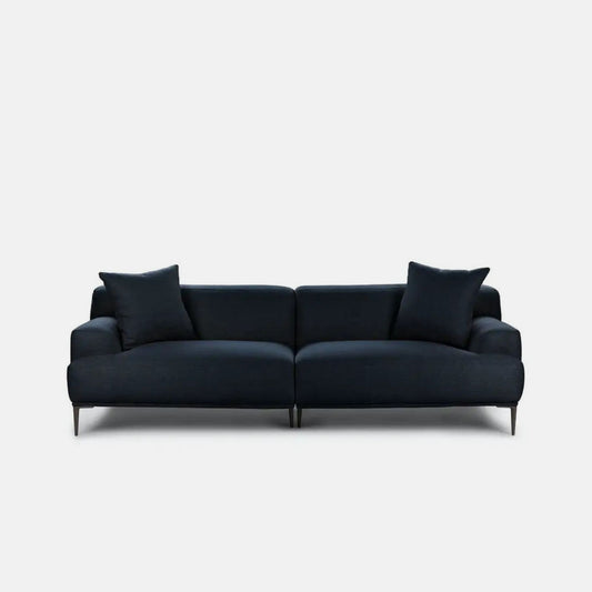 Crystal blue polyester blend sofa