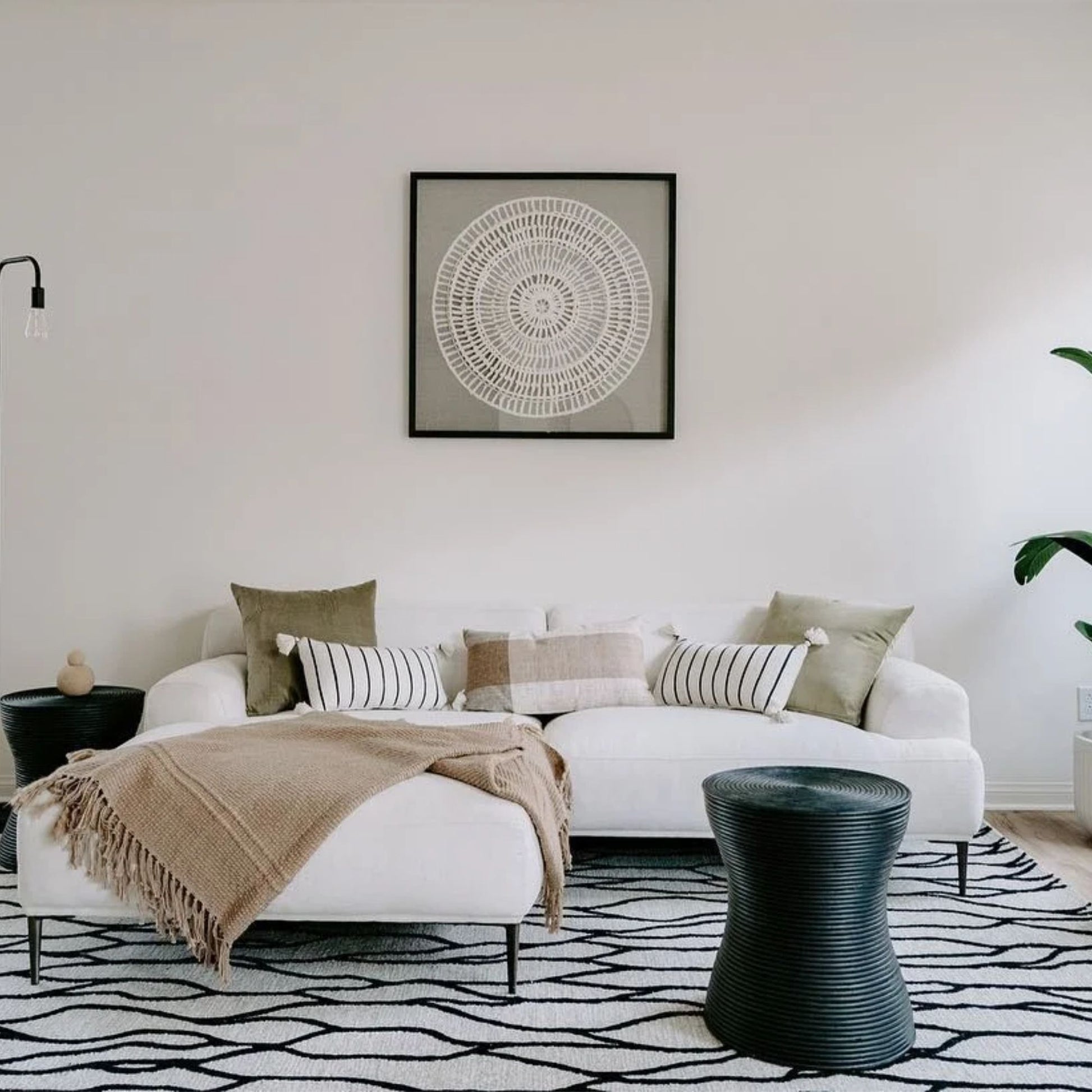 Crystal fabric sectional sofa left white