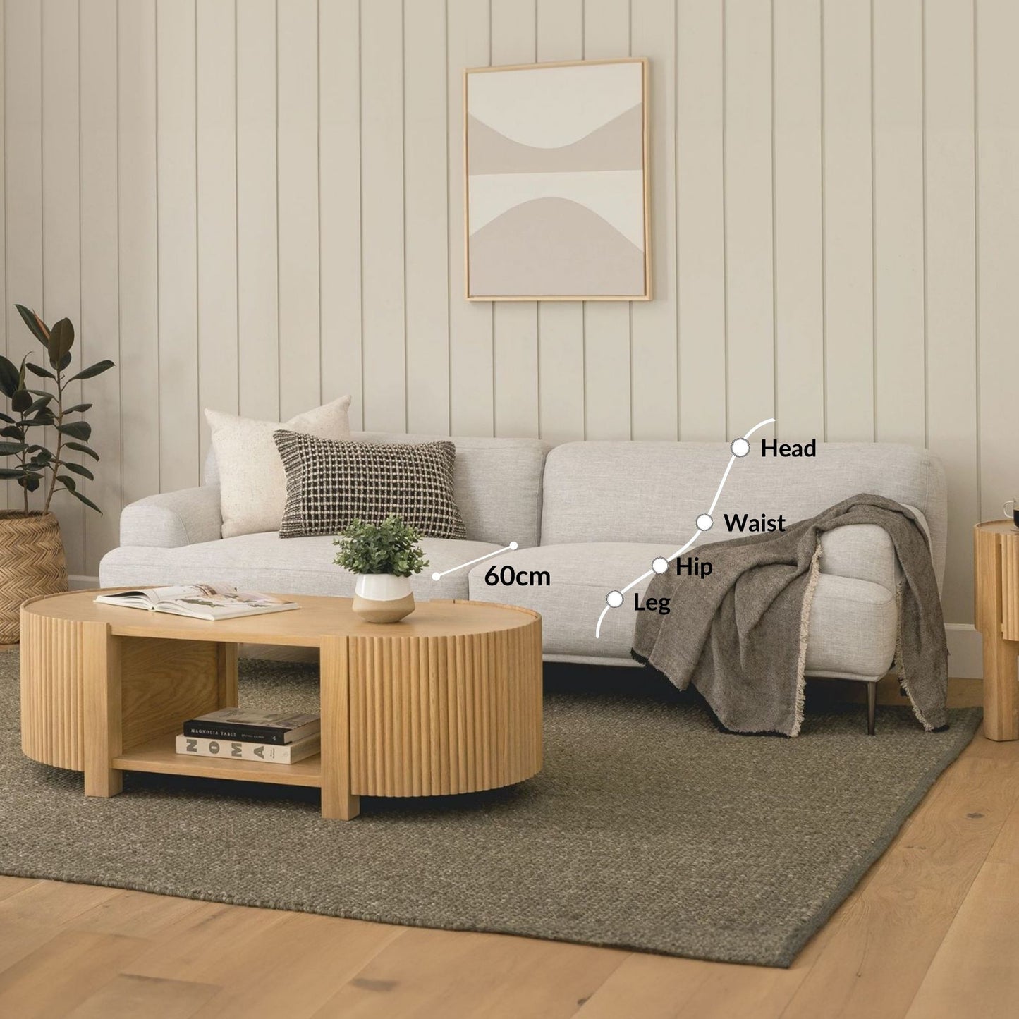 Crystal grey polyester blend sofa