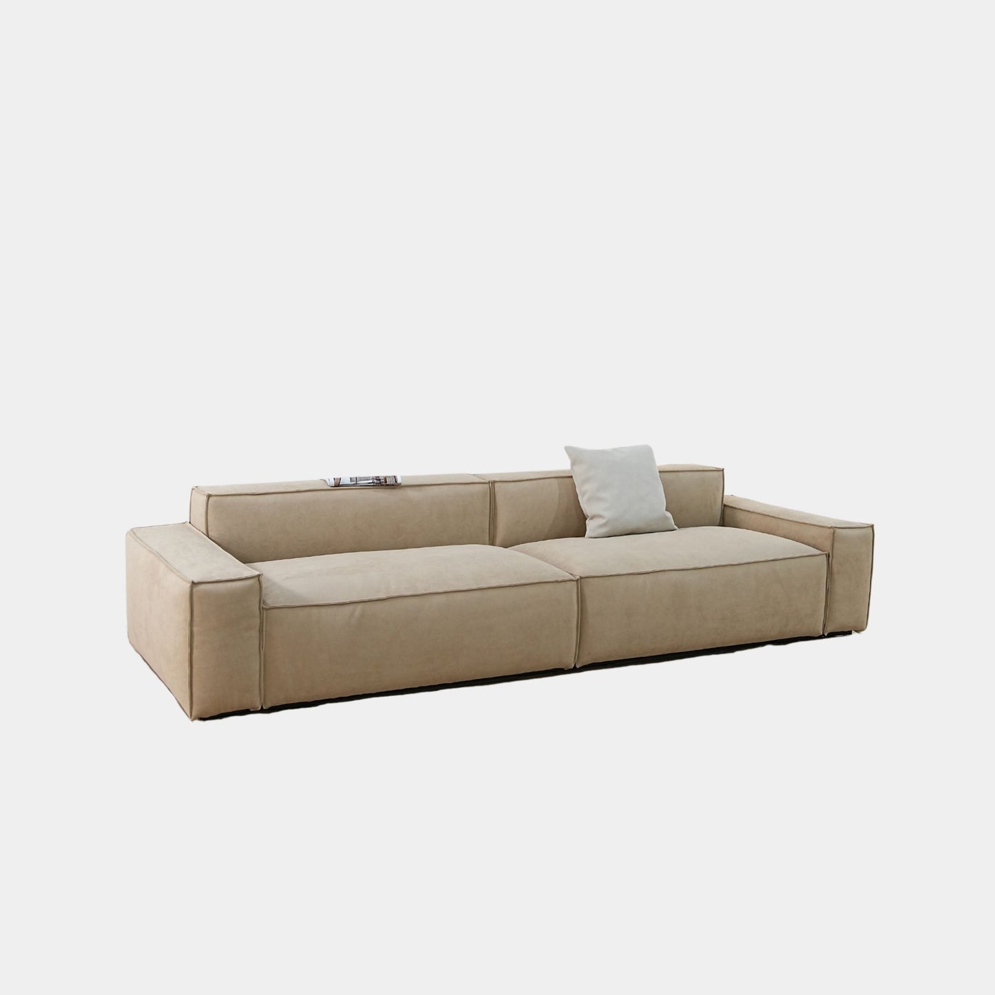 Cubix fabric sofa beige