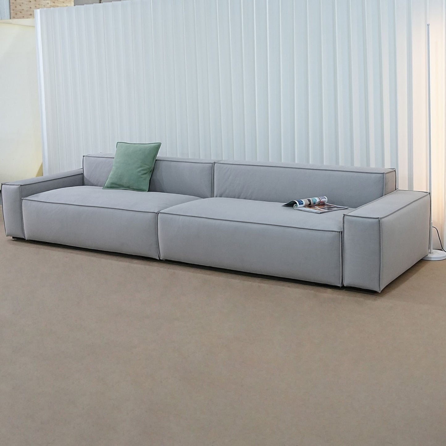 Cubix fabric sofa grey