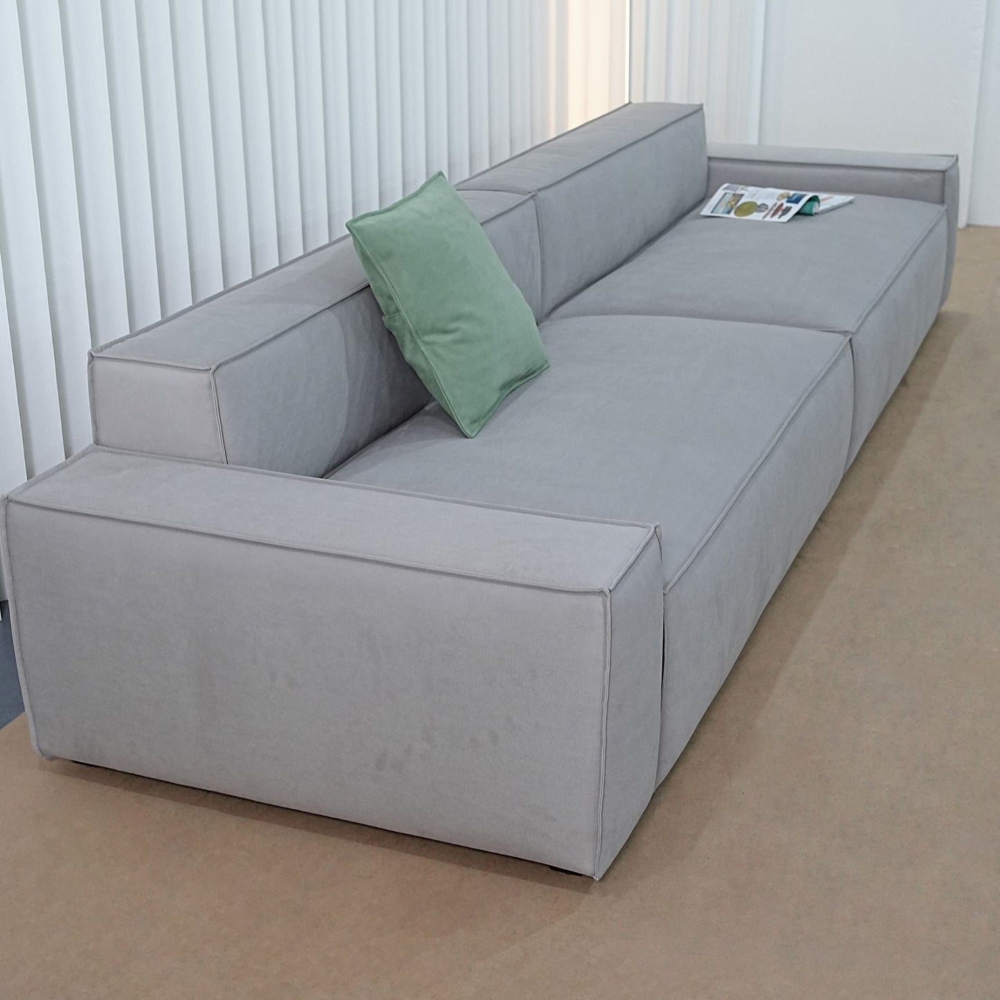 Cubix fabric sofa grey