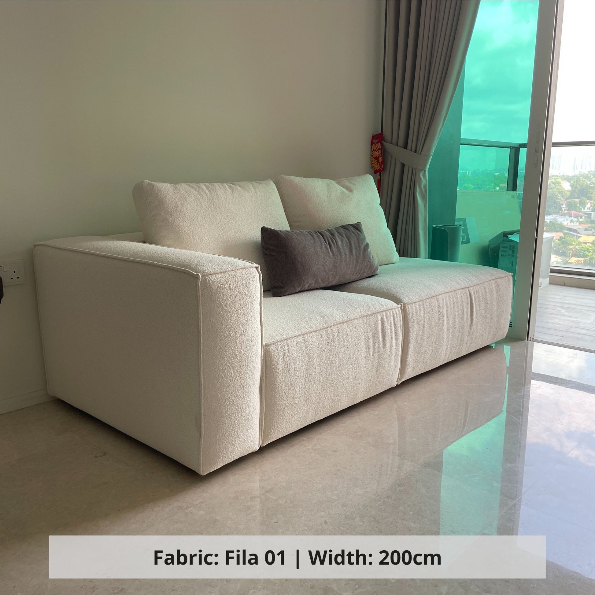 Cubix one arm fabric sofa fabric customization (Other)