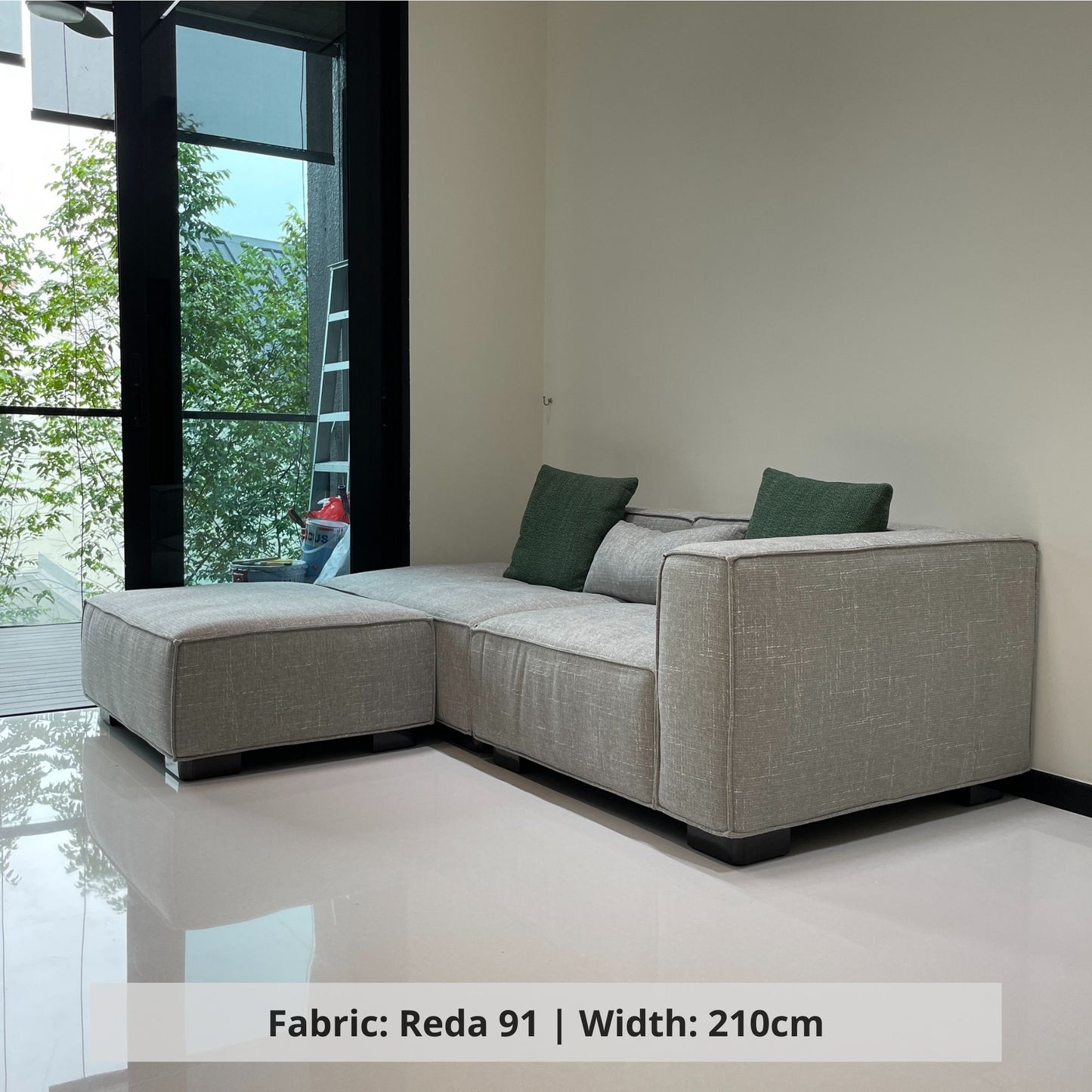 Cubix one arm fabric sofa fabric customization (Other)