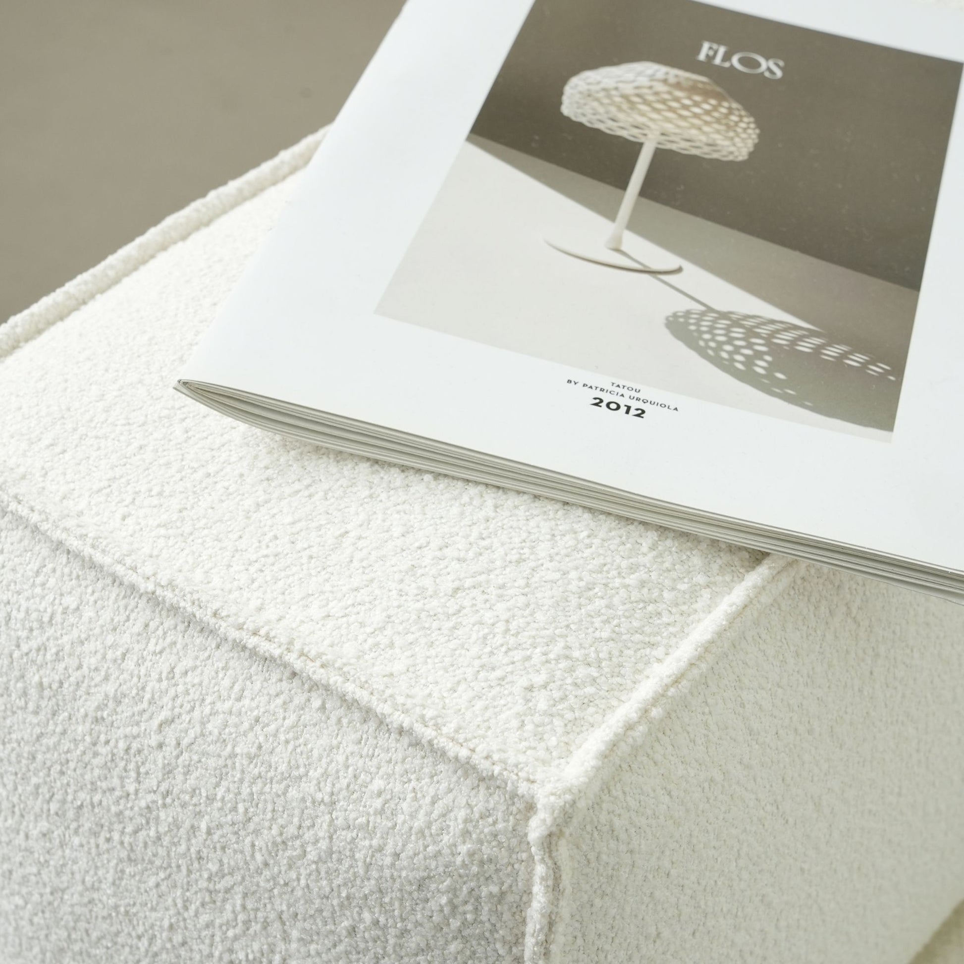 cubix fabric one arm sofa white left