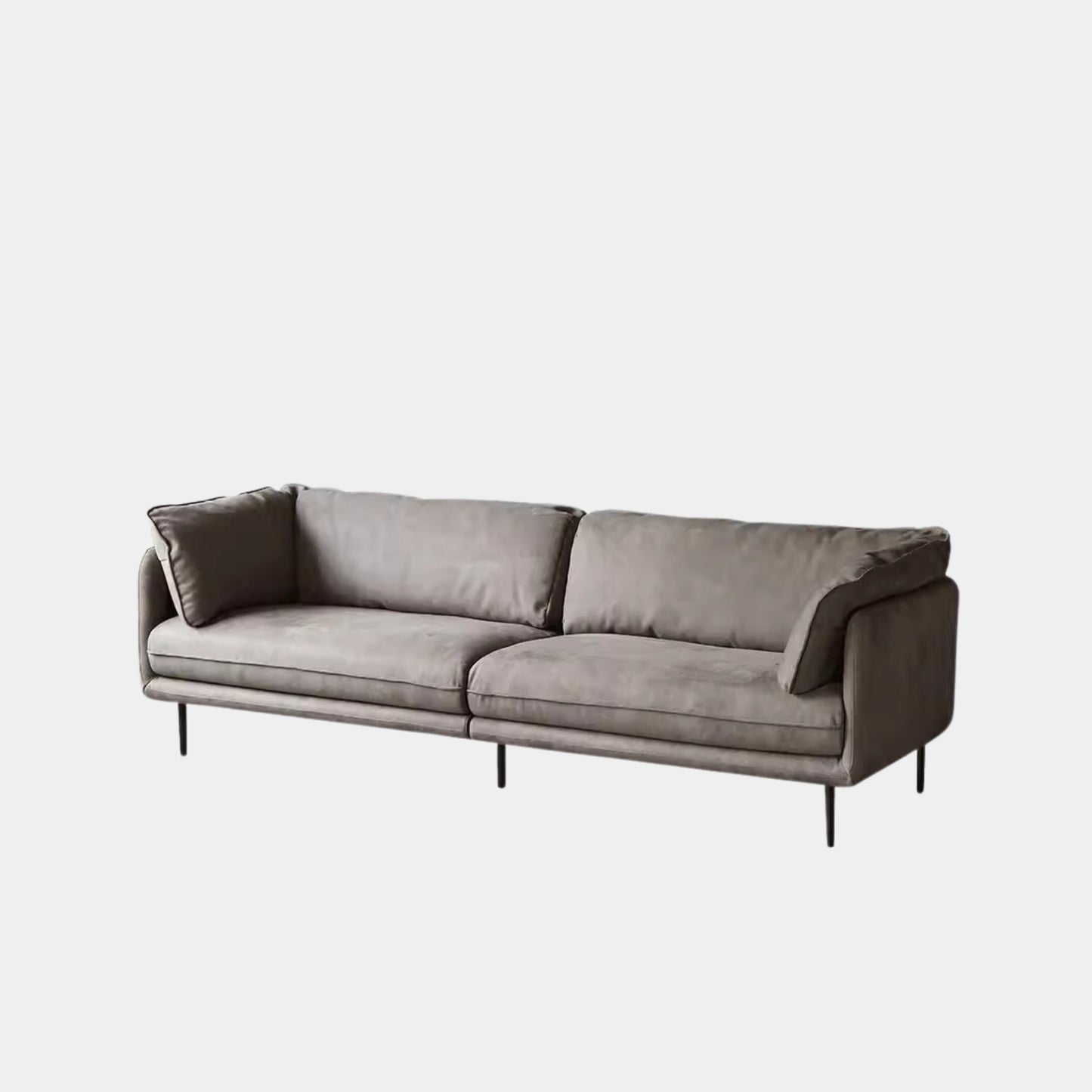 Cuddle grey fabric sofa