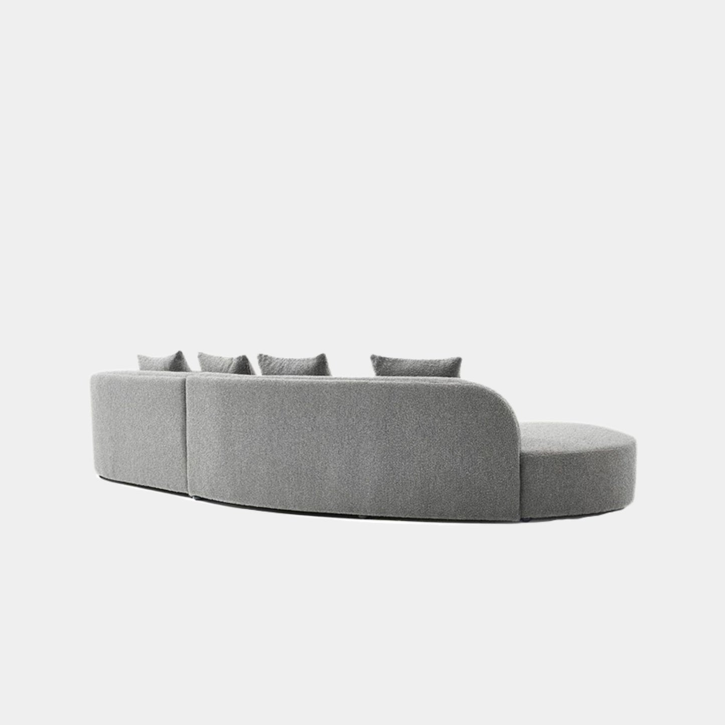 Cynthia fabric one arm sofa grey right