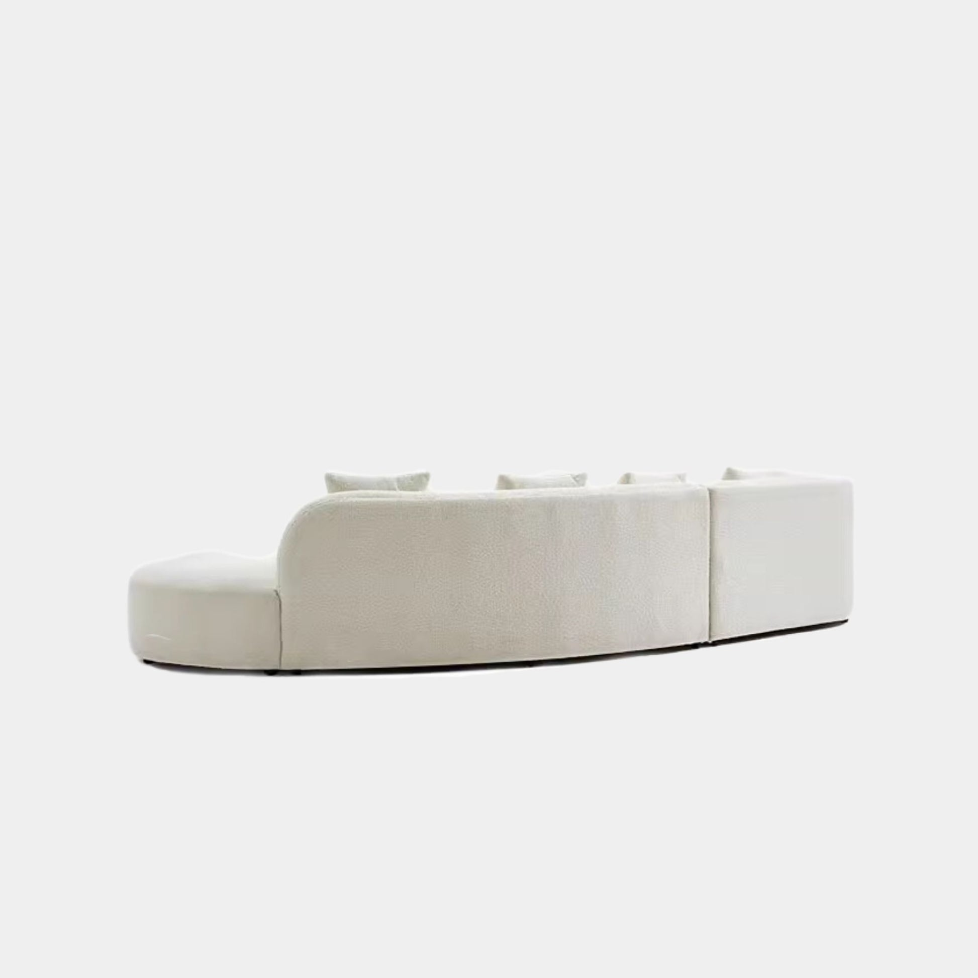 Cynthia fabric one arm sofa white left