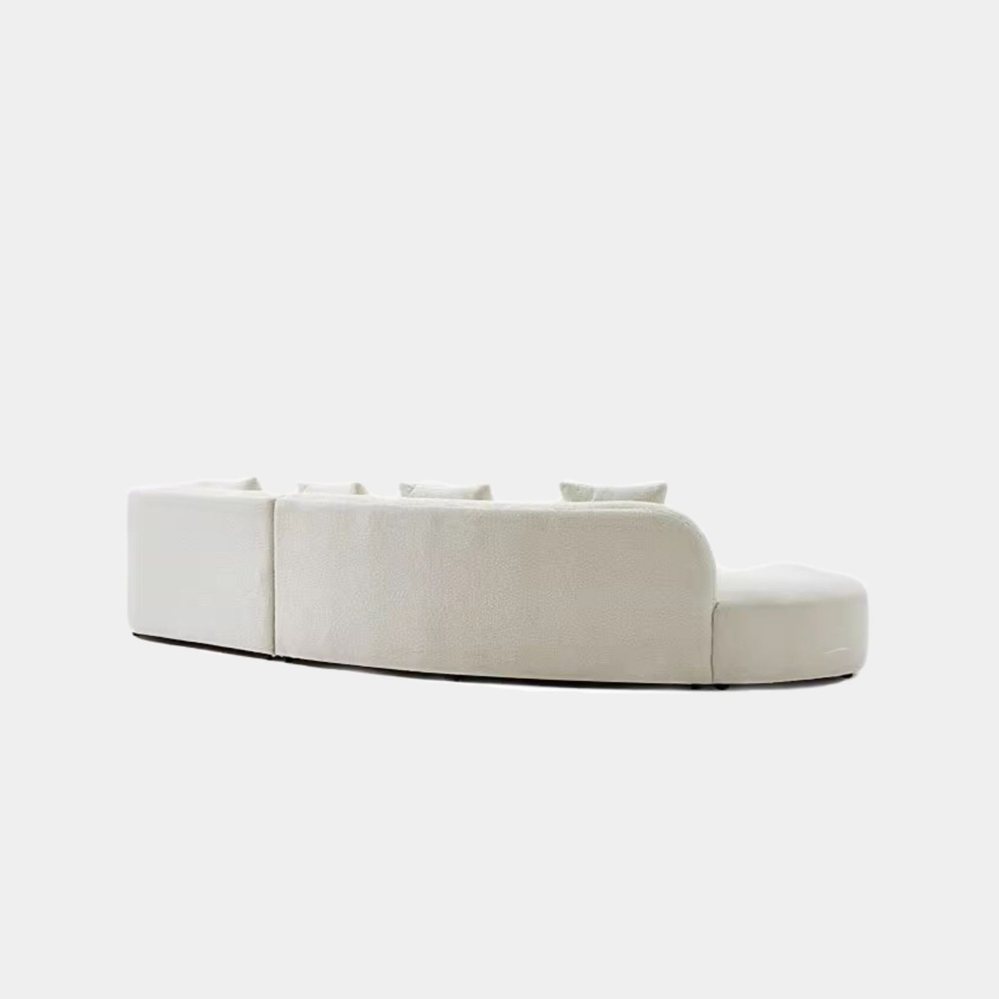 Cynthia fabric one arm sofa white right