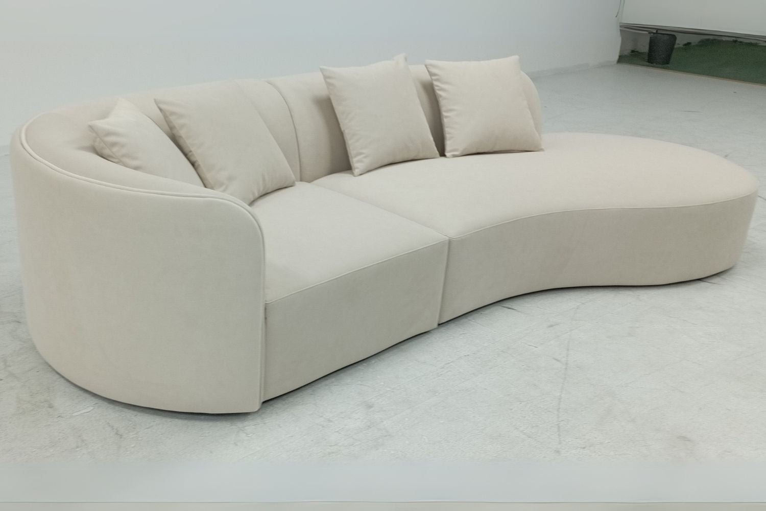 Cynthia 280cm Beige (Furla 40) One Arm Fabric Sofa Rahima Bte Rahmat | Feb 25