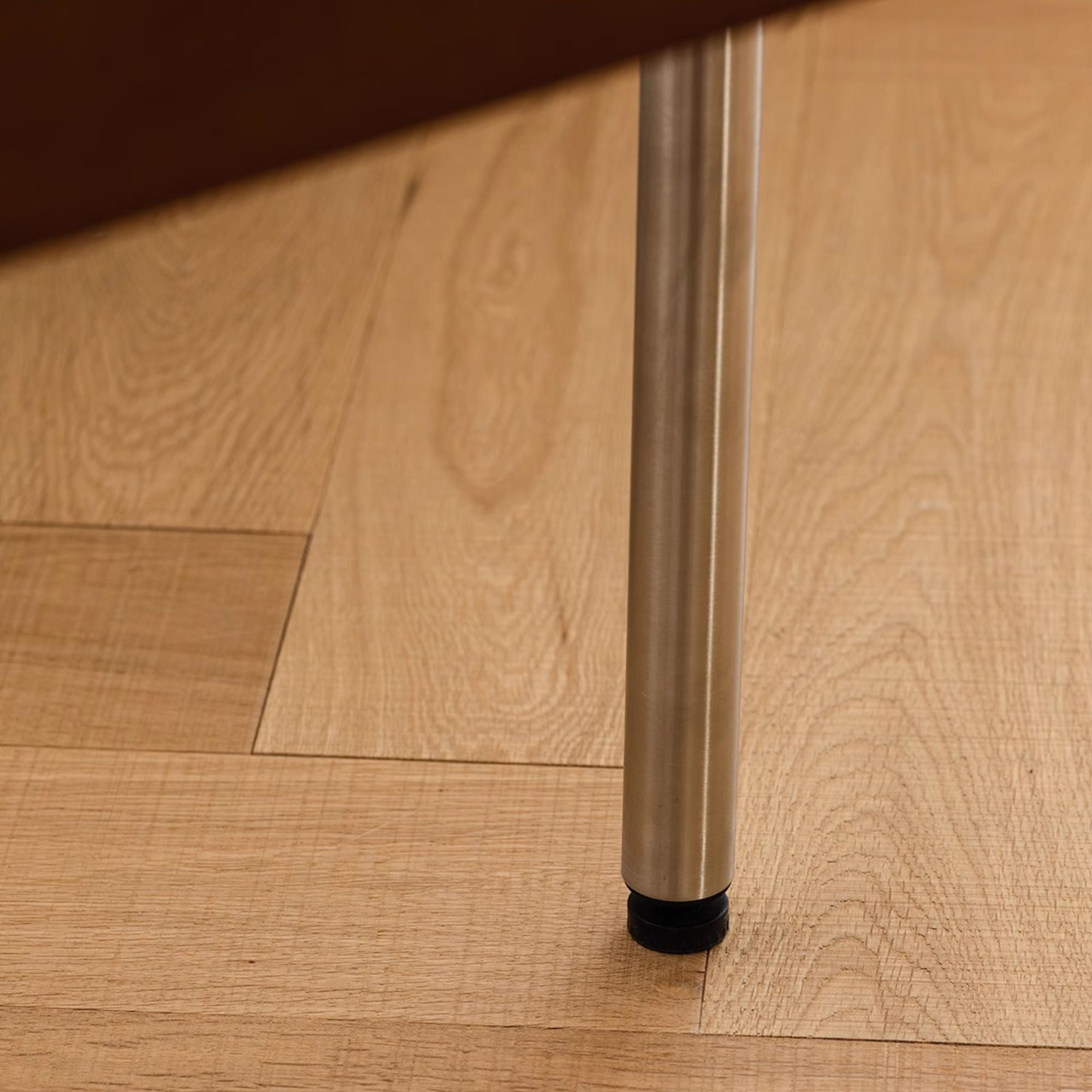 Taylor poplar wood bench stainless steel legs