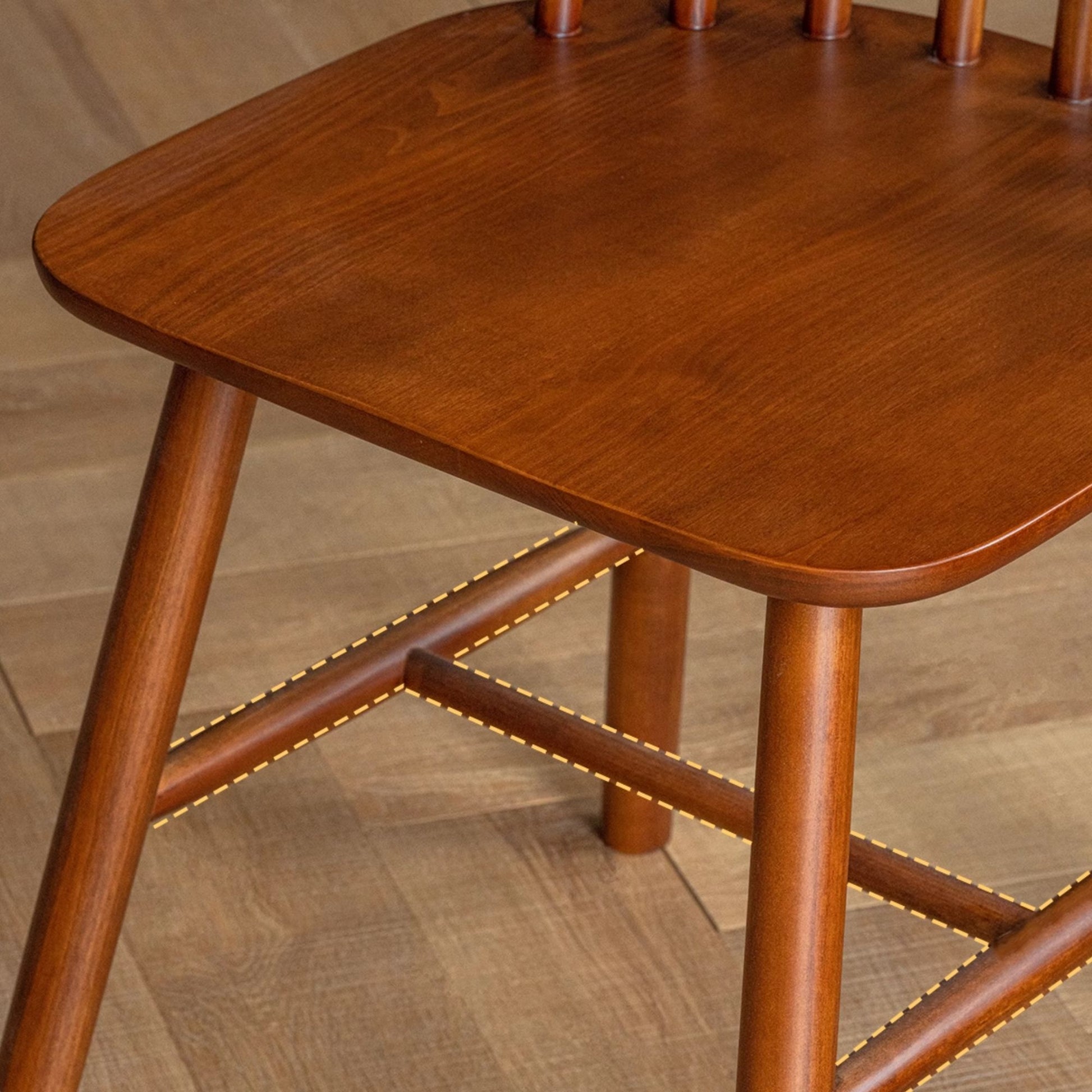 Toby poplar wood chair
