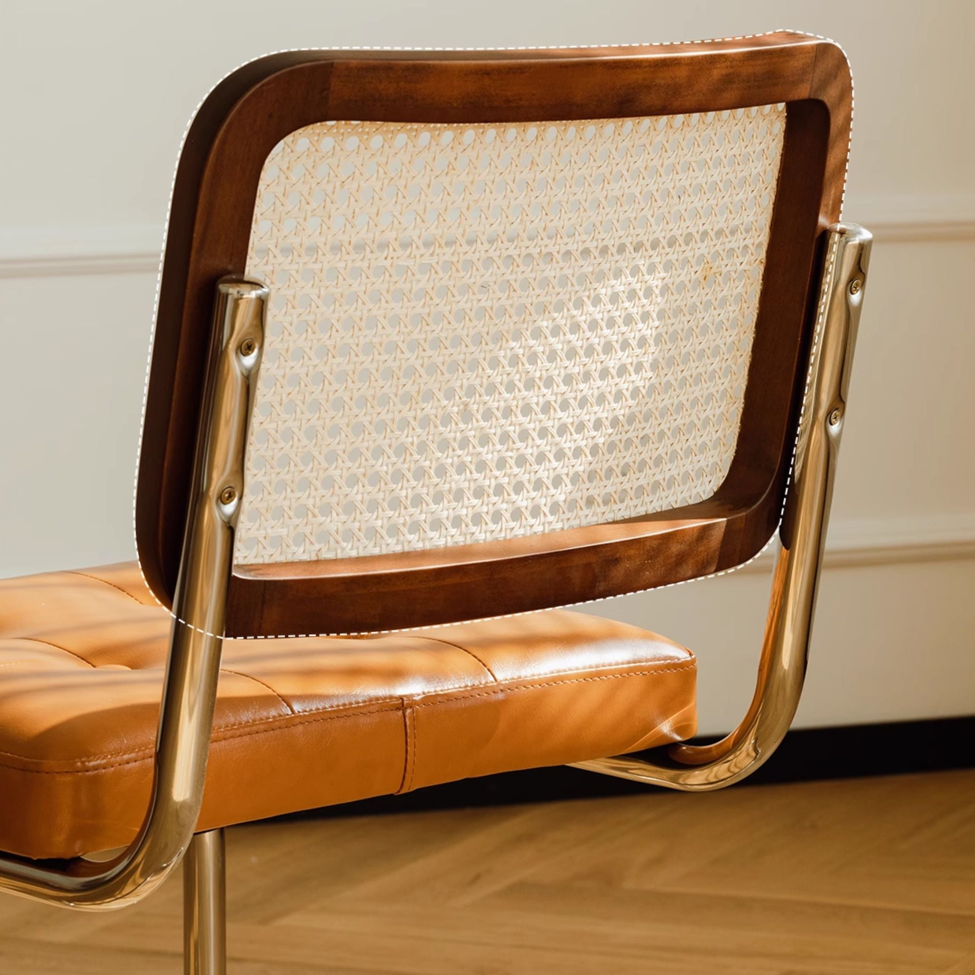 Poplar wood backrest frame focus