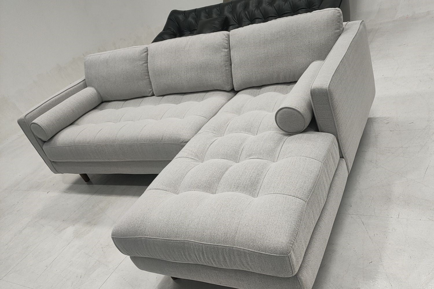 Castle 240cm Grey Fabric Sectional Sofa Leanne | May 24