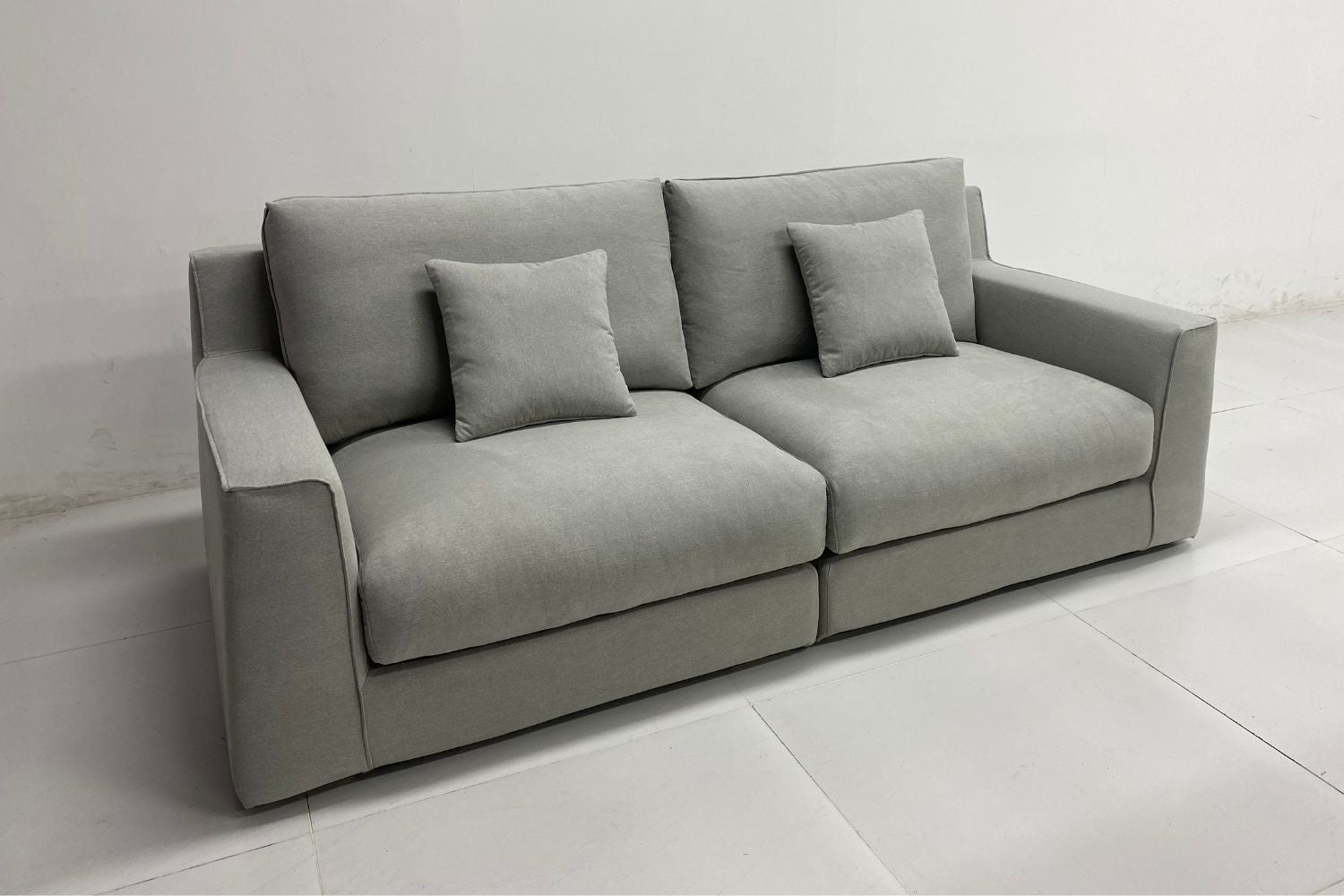 Comfort 220cm Grey Fabric Sofa Elva Hana | Mar 25