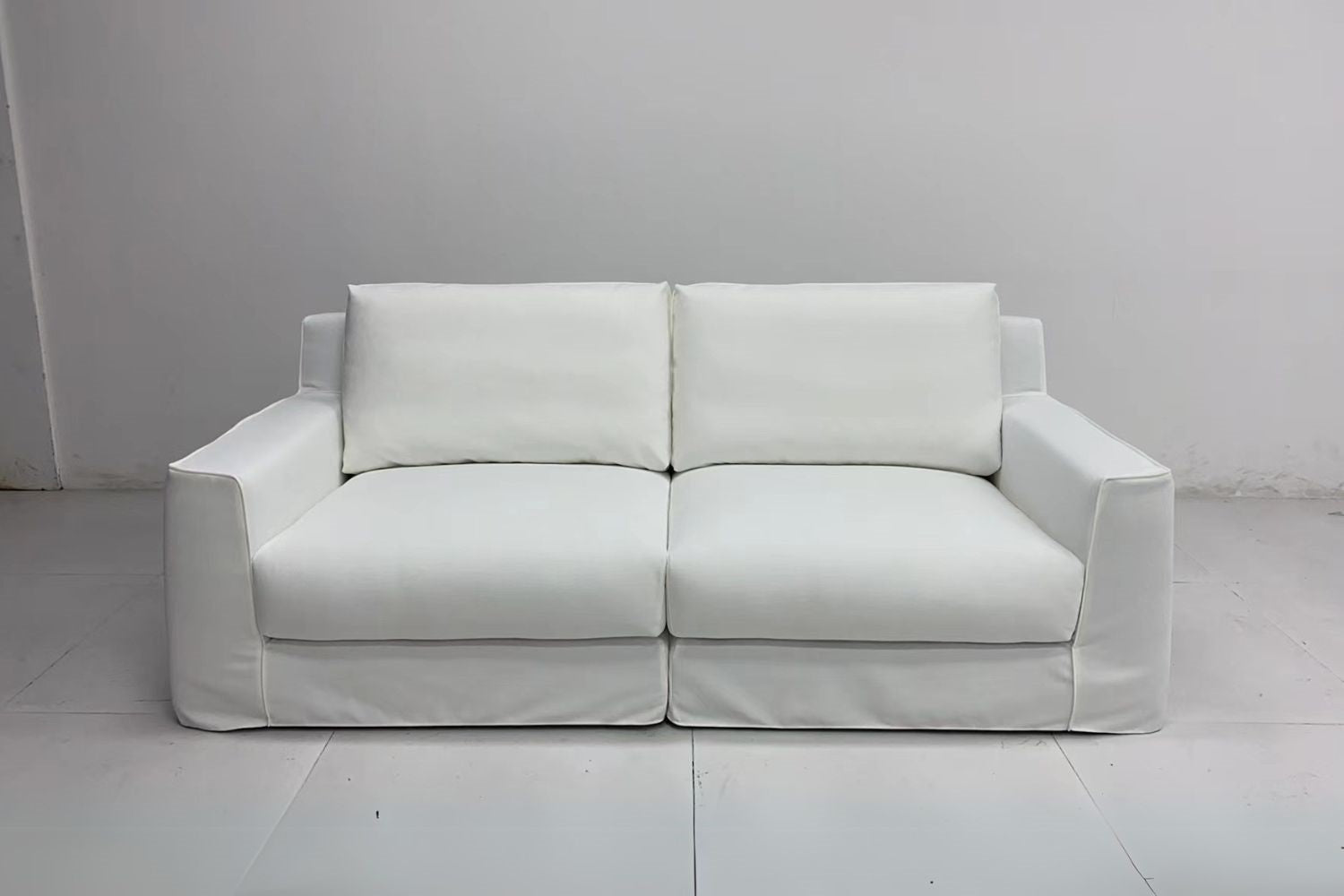 Comfort 220cm White Fabric Sofa Zulfadhli | Jan 25