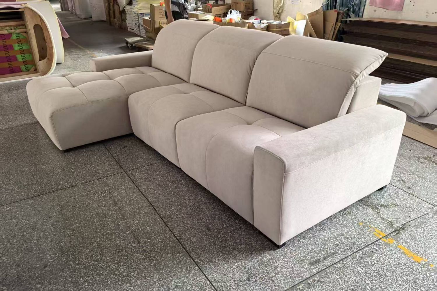 Cove 280cm Beige Fabric Sectional Sofa Amanda | May 25