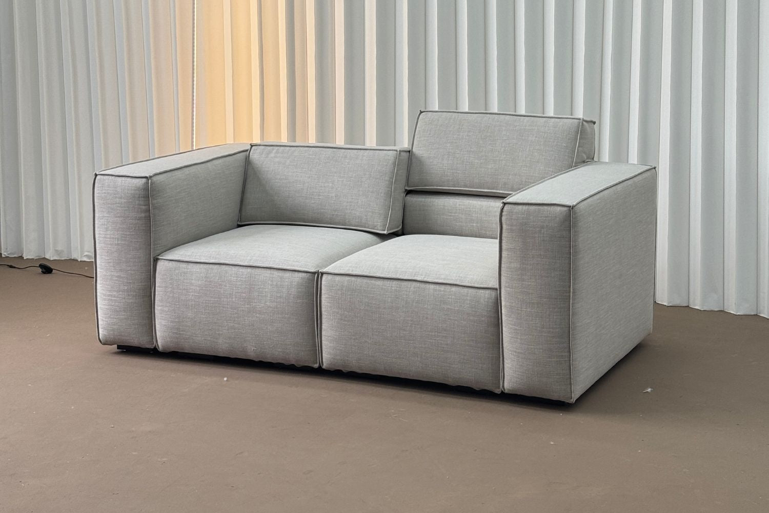 Cubix 180cm Grey (Toby 92) Adjustable Backrest Fabric Sofa Adrian Tan | May 25