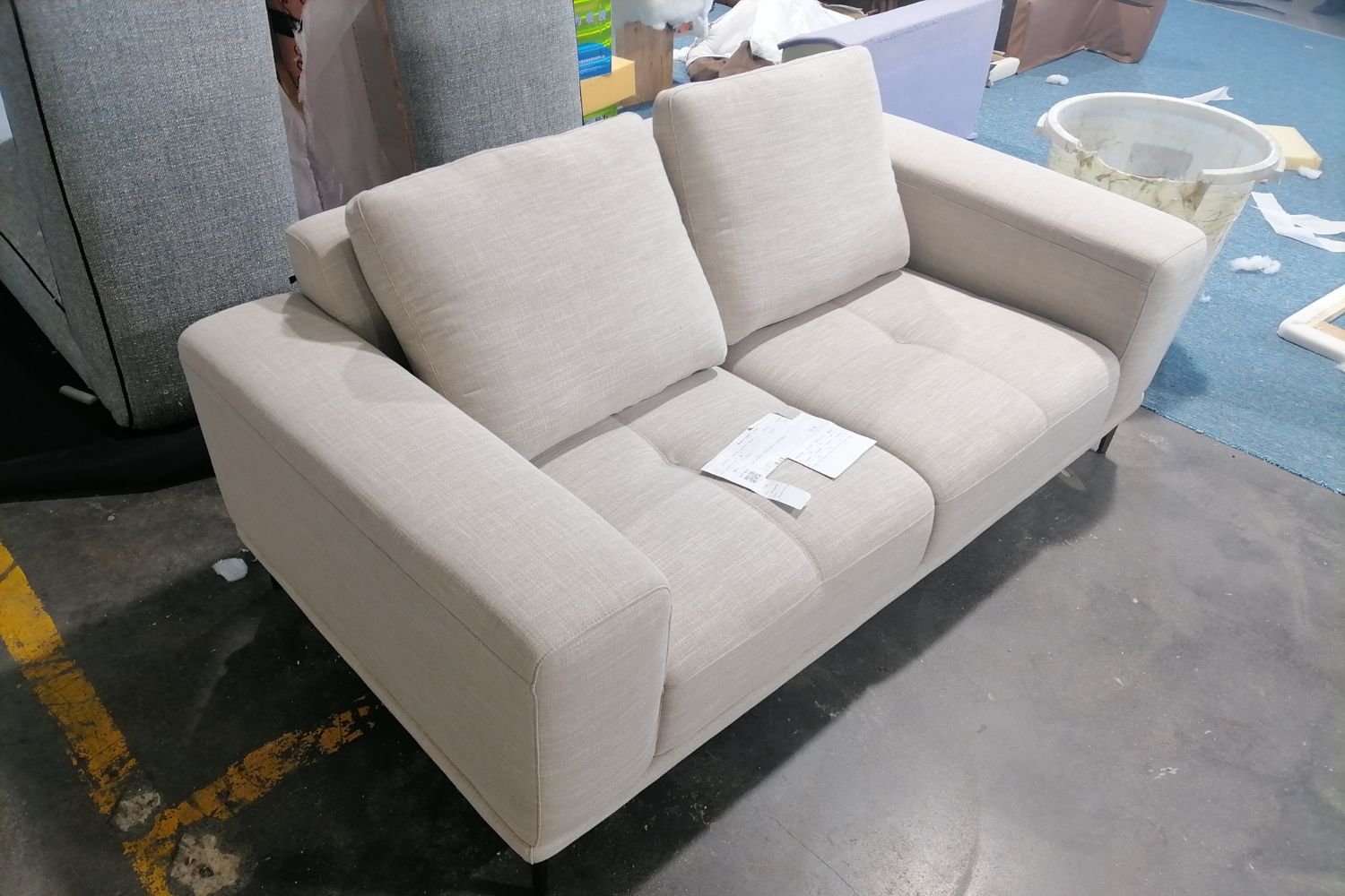 Calm 180cm Grey (Toby-92) Fabric Sofa Tuan Wee | Feb 24