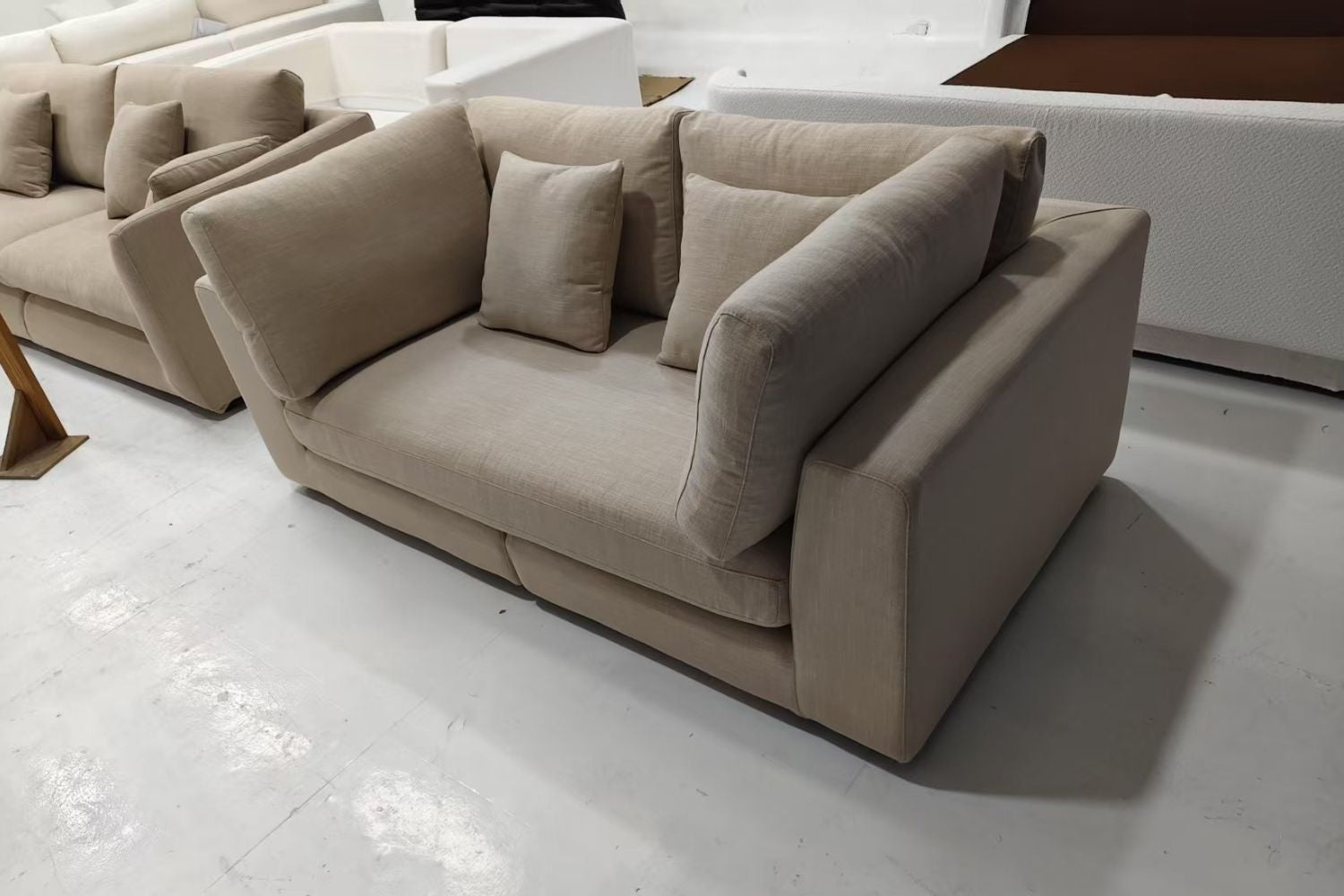 Claudia 180cm Beige Fabric Sofa Jacelyn | Jun 25
