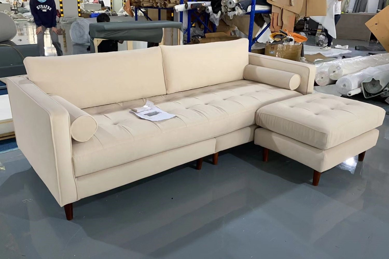 Castle 240cm Beige (Furla-40) Fabric Sofa Jacqueline | Mar 24