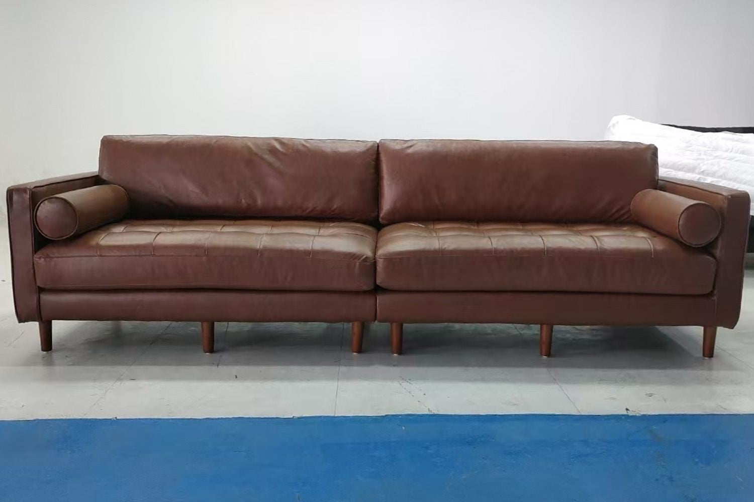 Castle 280cm Dark Brown (Dakota-04) Faux Leather Sofa Qhairiq | Aug 24
