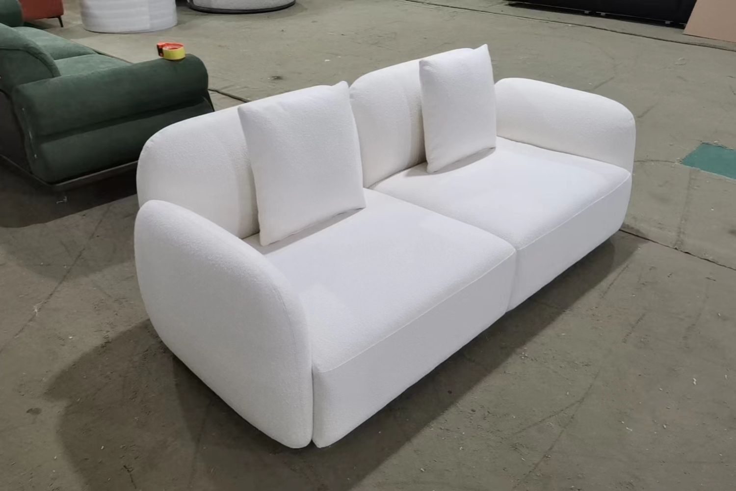 Charmy 205cm White (Fila-01) Fabric Sofa Fadzil | Jan 24