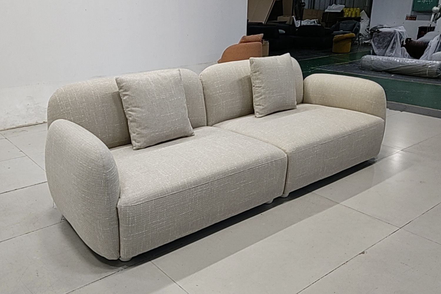 Charmy 240cm Beige (Reda-40) Fabric Sofa Qianyi | Nov 24