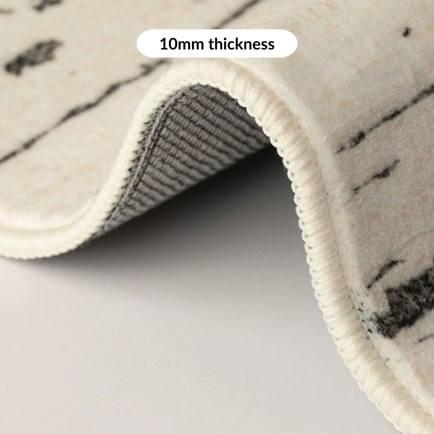 Ocean snow water resistant rug
