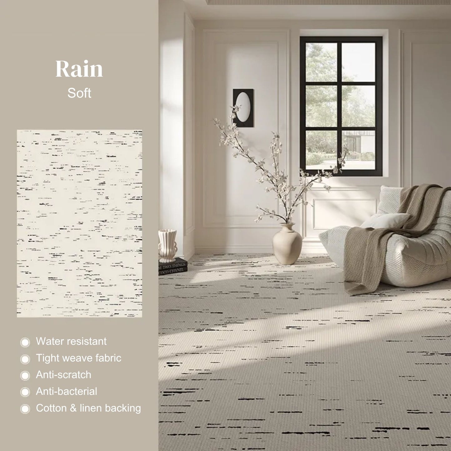 Ocean rain water resistant rug